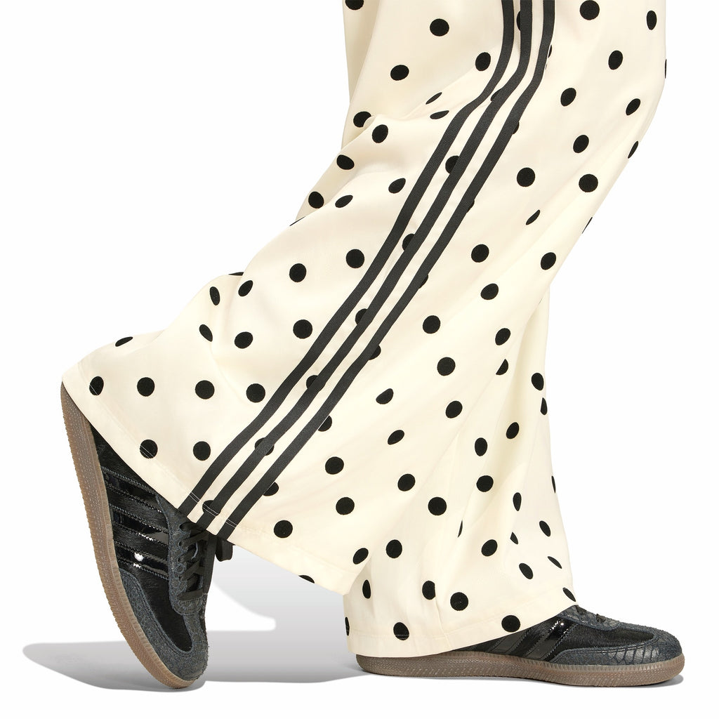 Womens Adidas Satin Polka Dots Wide Leg Pants 6