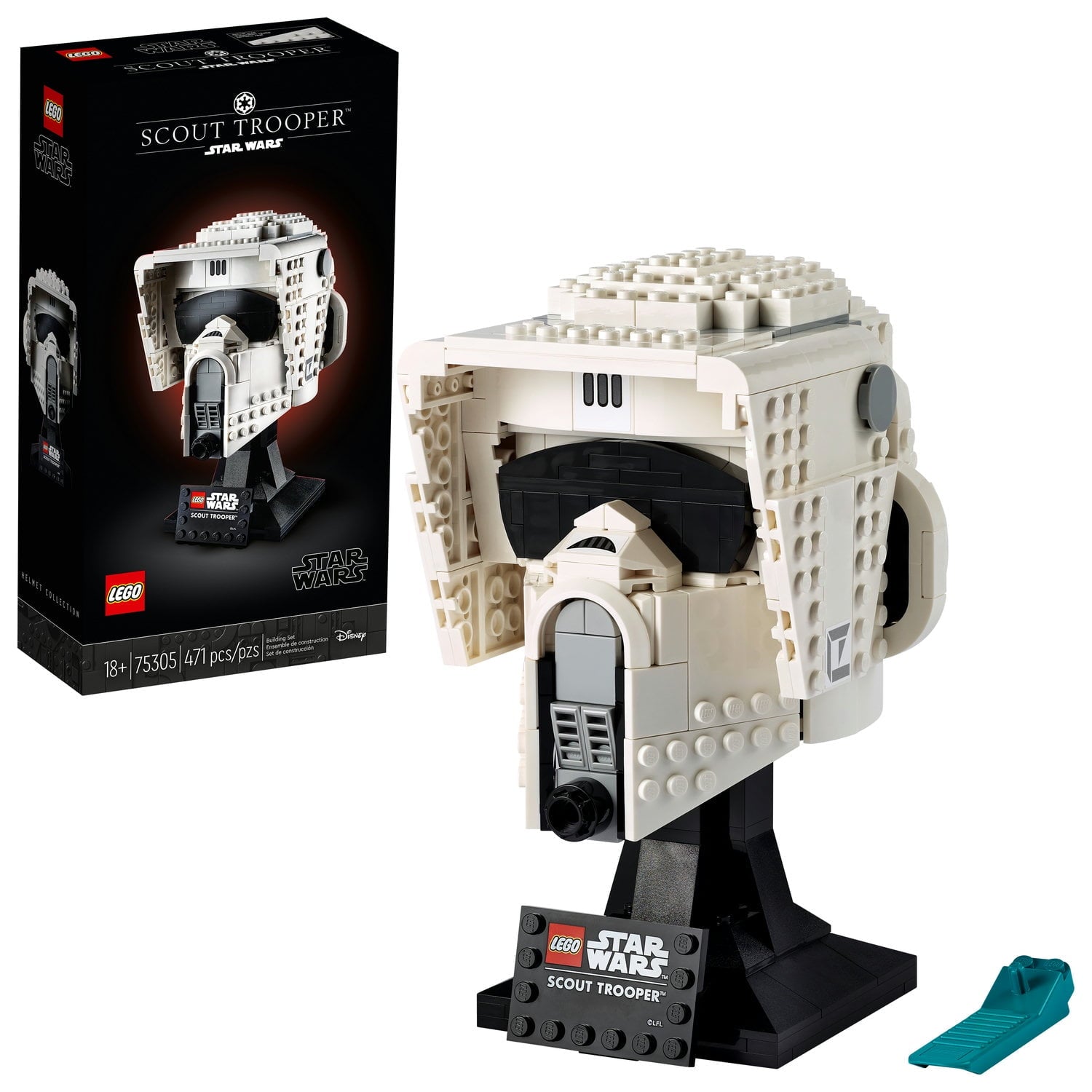 [75305_LEGOSCOUTTROOPER] LEGO Star Wars Scout Trooper Helmet Collectible Building Toy