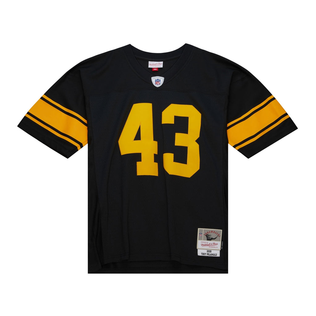 Mens Mitchell & Ness NFL ALTERNATE JERSEY STEELERS 2008 TROY POLAMALU