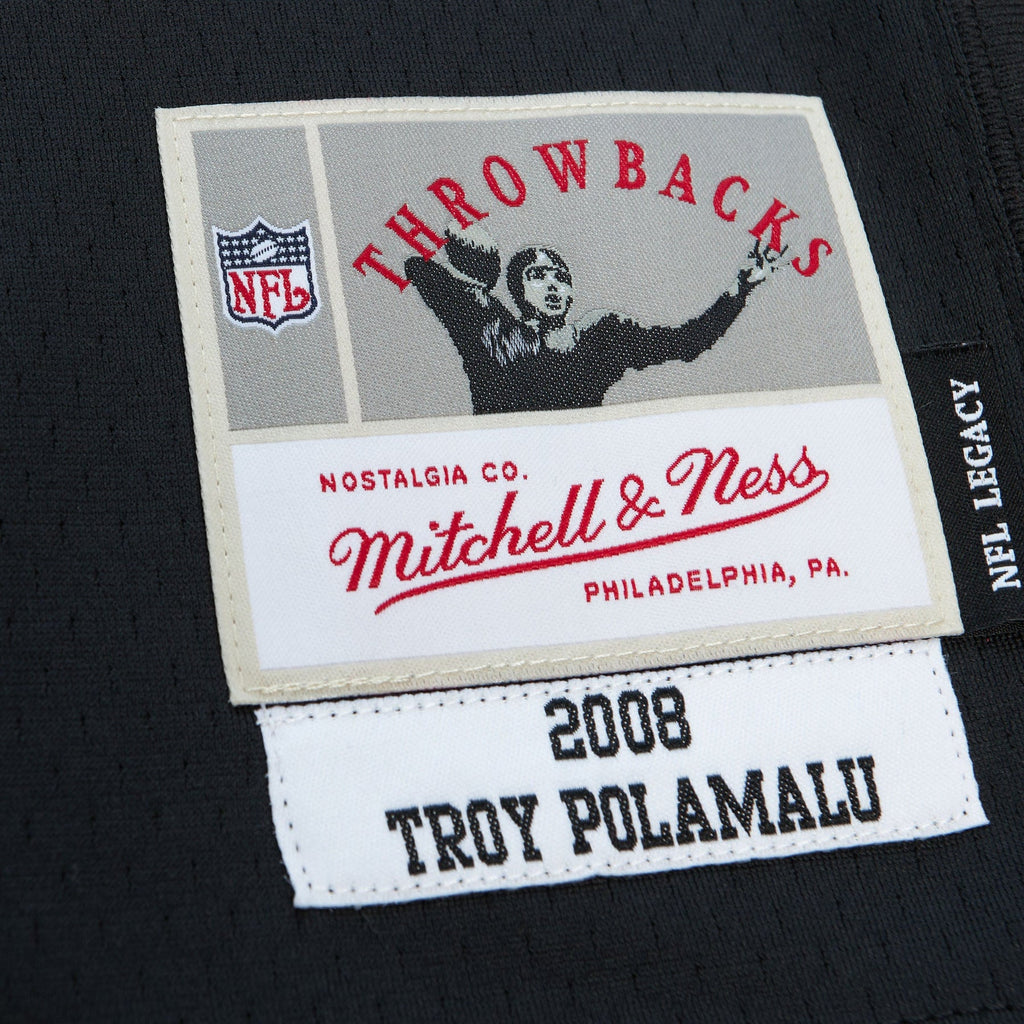 Mens Mitchell & Ness NFL ALTERNATE JERSEY STEELERS 2008 TROY POLAMALU