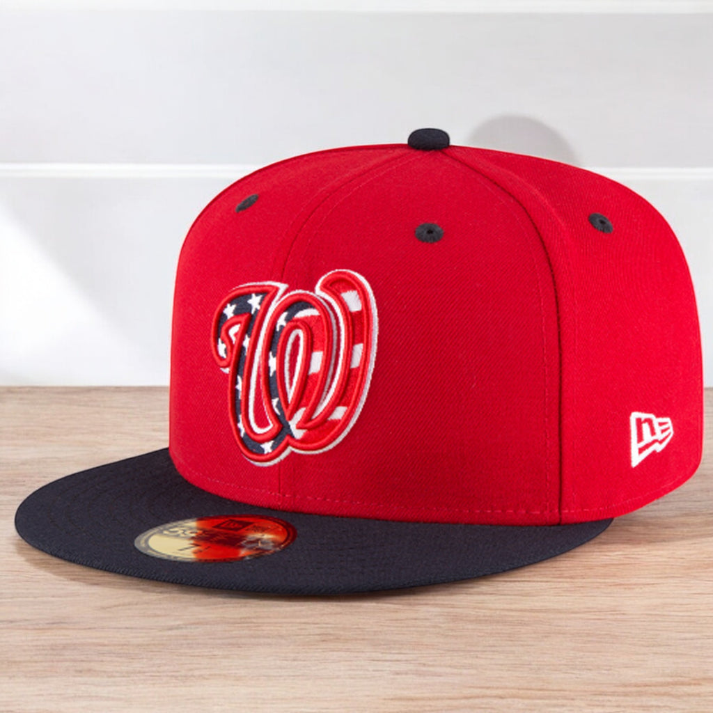 [70347947] Mens New Era MLB 59Fifty Authentic Fitted Cap - Washington Nationals
