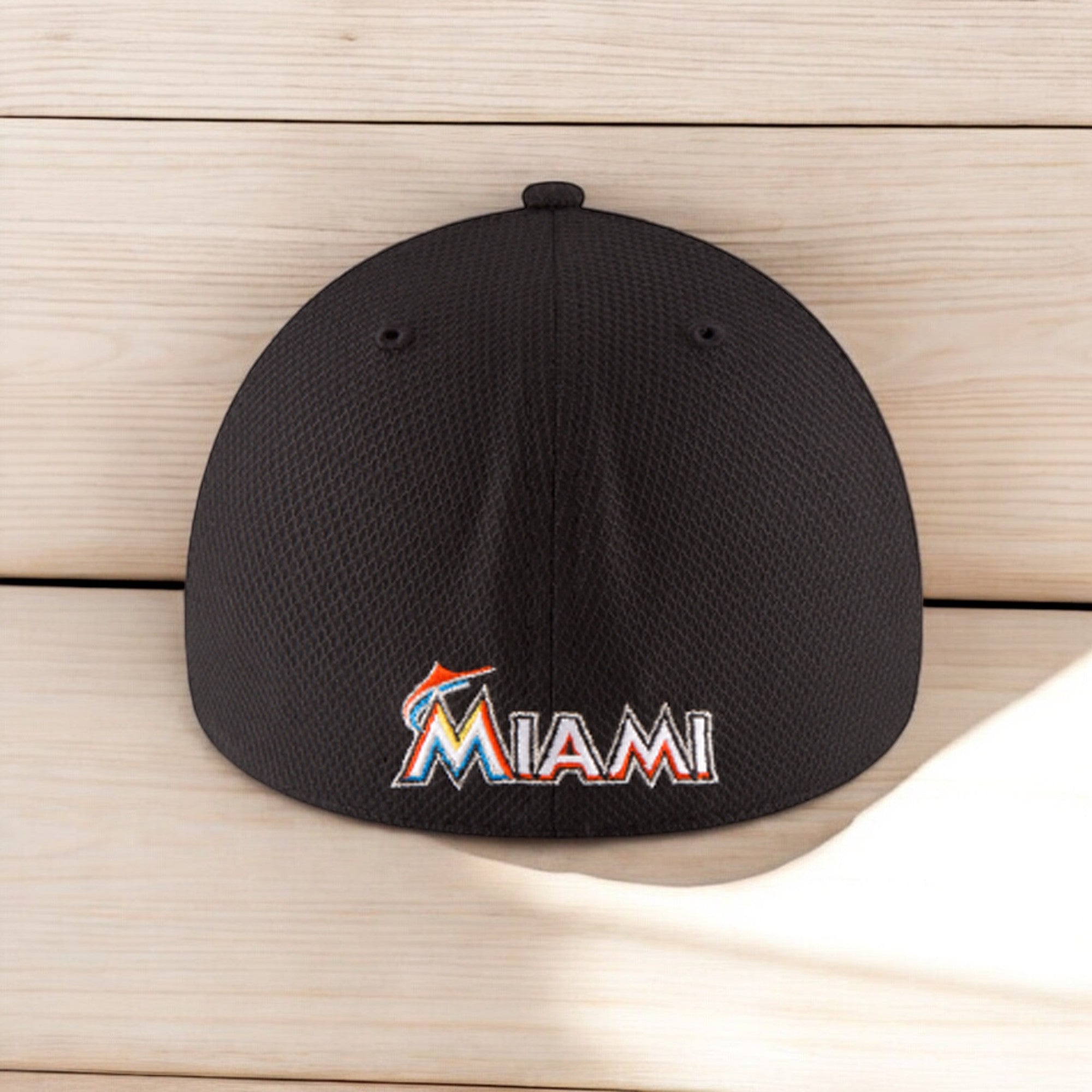 [11403320] Mens New Era MLB 39Thirty Diamond Era Flex Fit Cap - Miami Marlins
