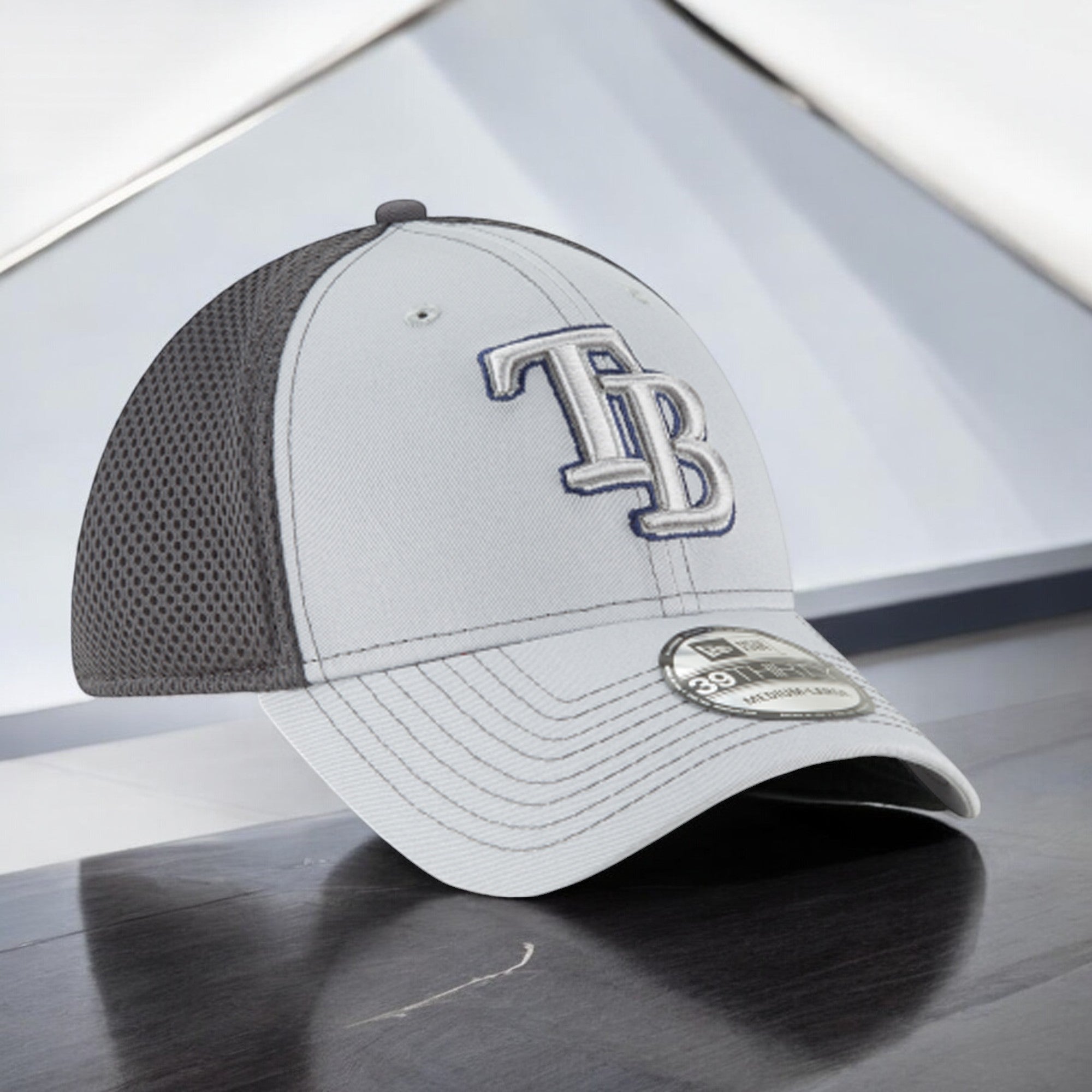 [11594963] Mens New Era MLB 39Thirty Neo Flex Fit Cap - Tampa Bay Rays