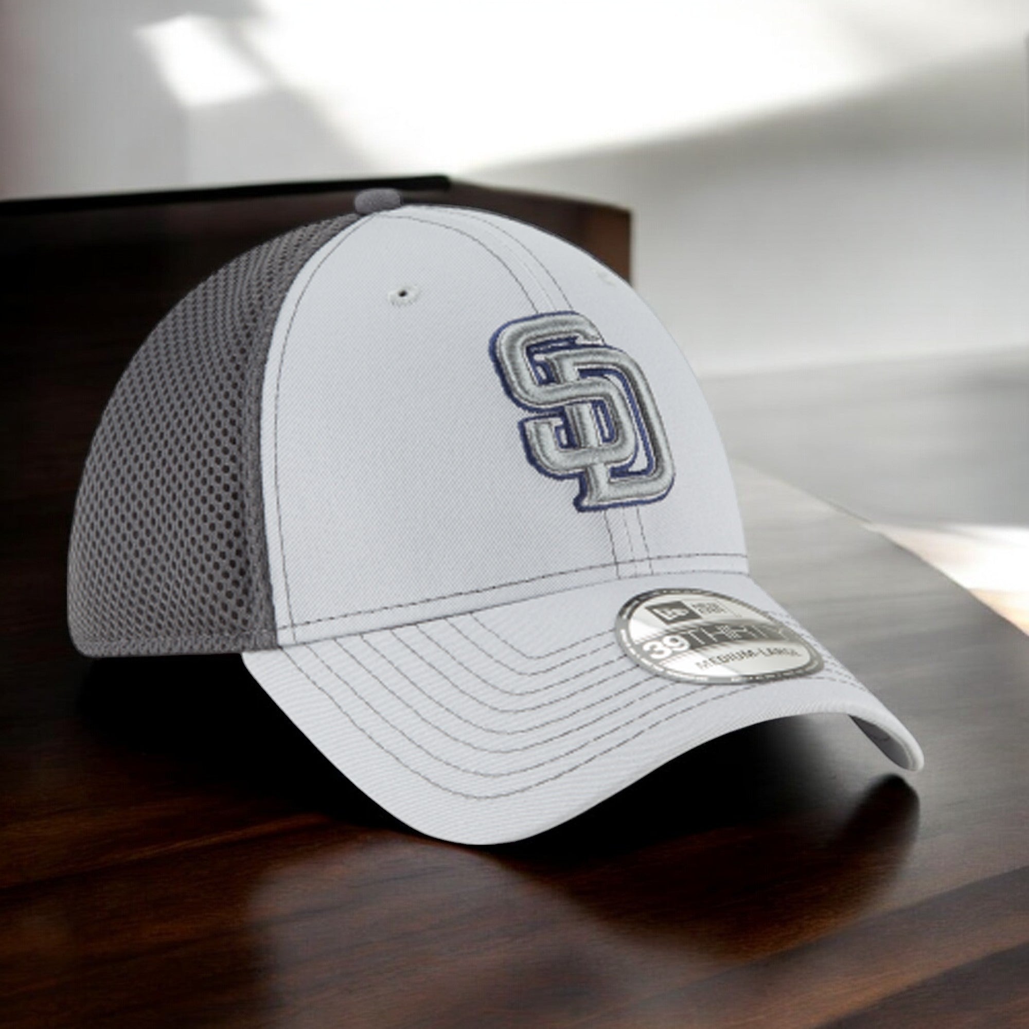 [11594967] Mens New Era MLB 39Thirty Neo Flex Fit Cap - San Diego Padres