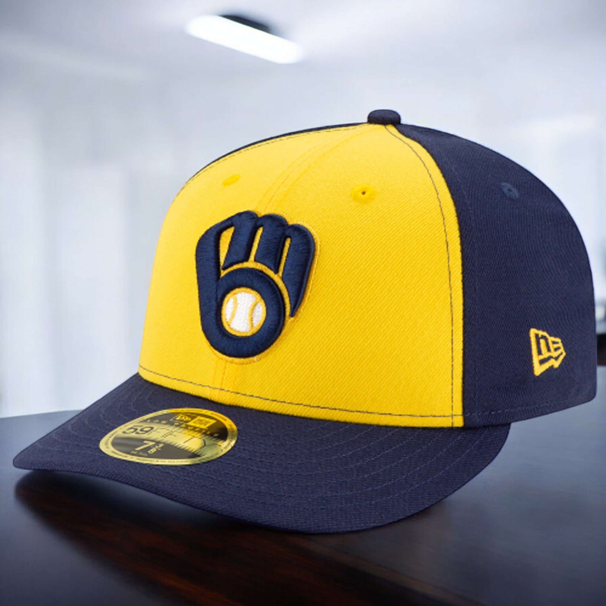 [70538710] Mens New Era MLB Low Profile Authentic 59Fifty - Milwaukee Brewers