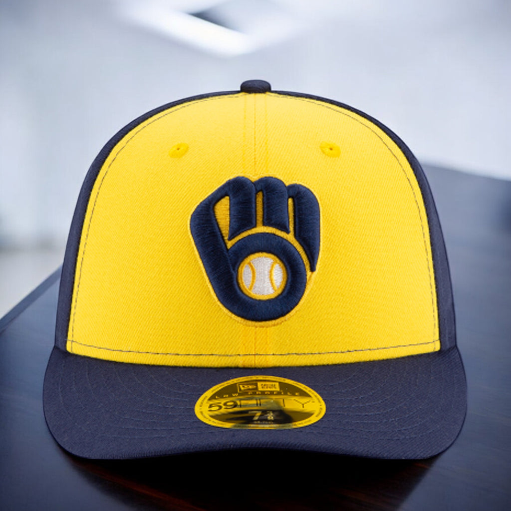 [70538710] Mens New Era MLB Low Profile Authentic 59Fifty - Milwaukee Brewers