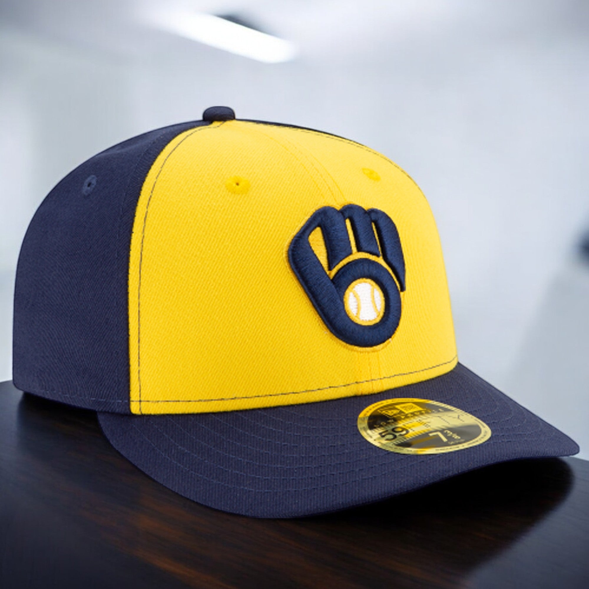 [70538710] Mens New Era MLB Low Profile Authentic 59Fifty - Milwaukee Brewers