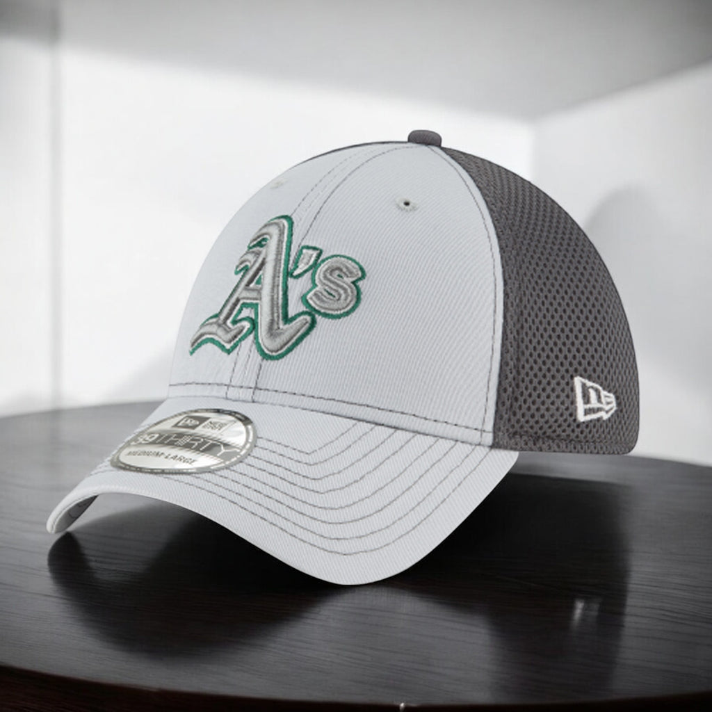 [11594970] Mens New Era MLB 39Thirty Neo Flex Fit Cap - Oakland Athletics