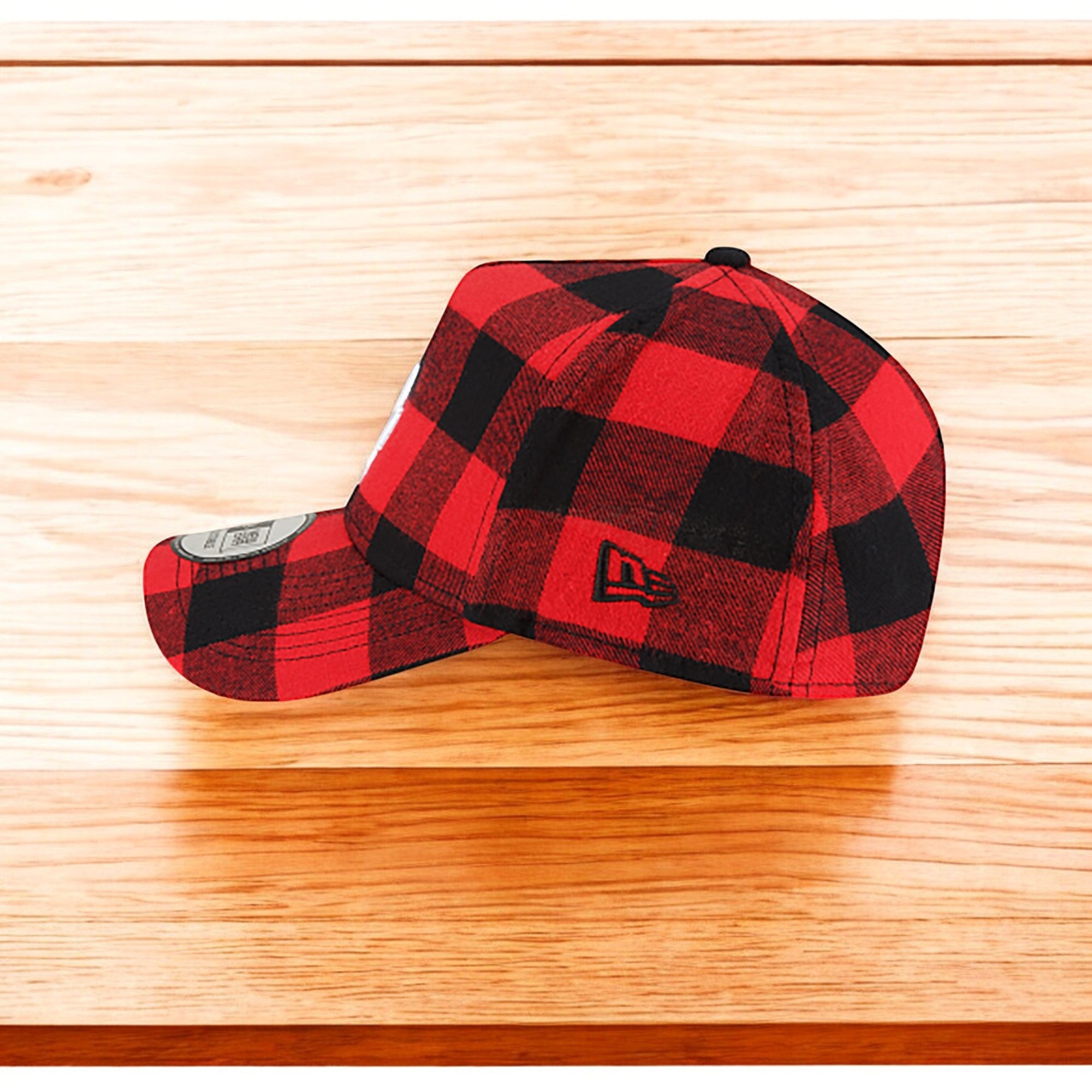 [12593560] Mens New Era MLB 9Forty Red Flannel Snapback - Los Angeles Dodgers