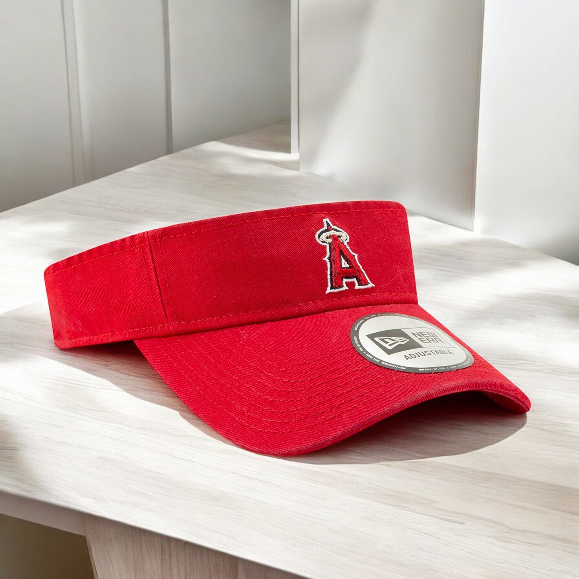 [80676063] Mens New Era Dugout Redux 2 Visor - Los Angeles Angels
