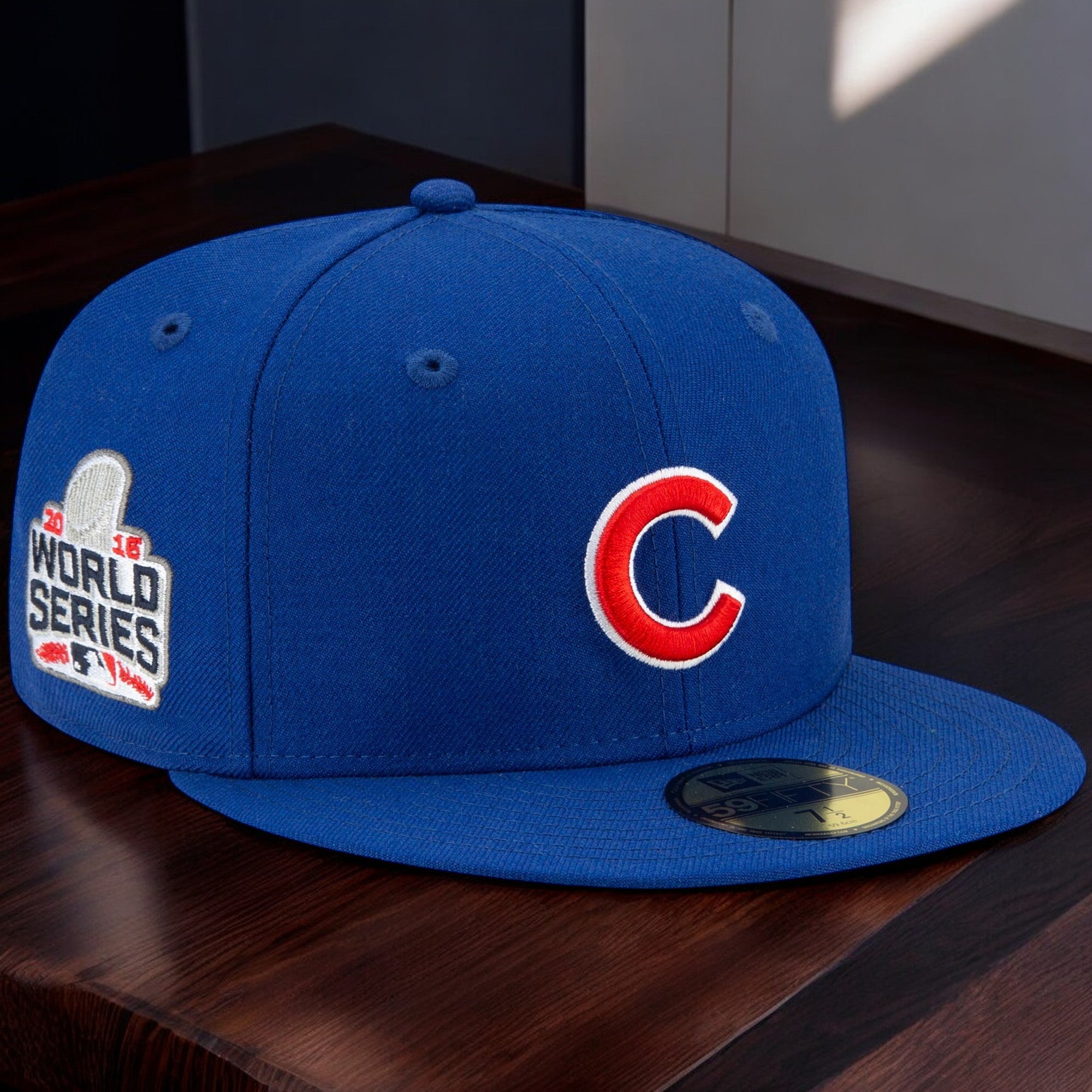 [60291223] Mens New Era MLB 59Fifty Cooperstown 2016 World Series - Chicago Cubs