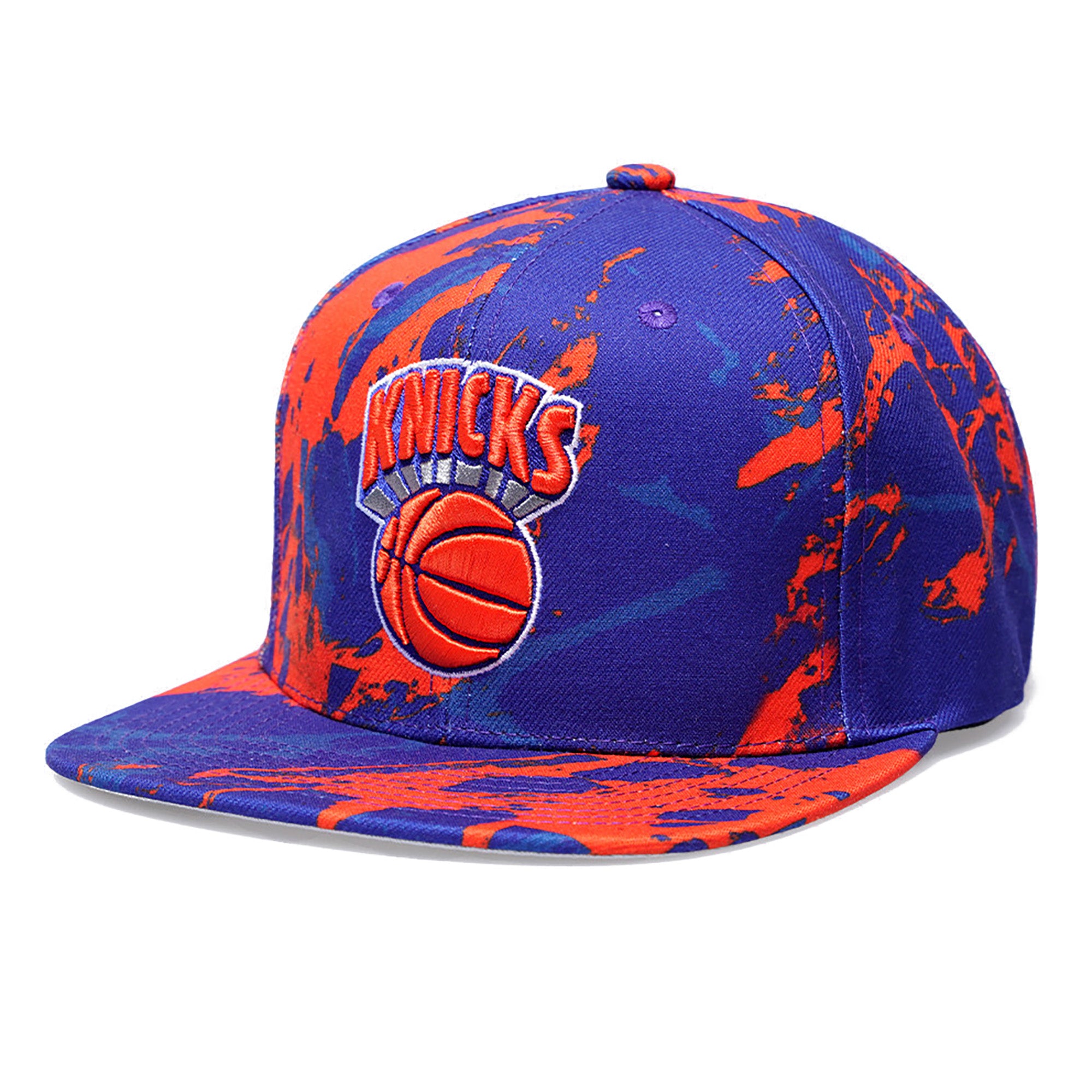 [HHSS3480-NYKYYPPPBLUE] MENS MITCHELL & NESS NBA NY KNICKS DOWN FOR ALL SNAPBACK
