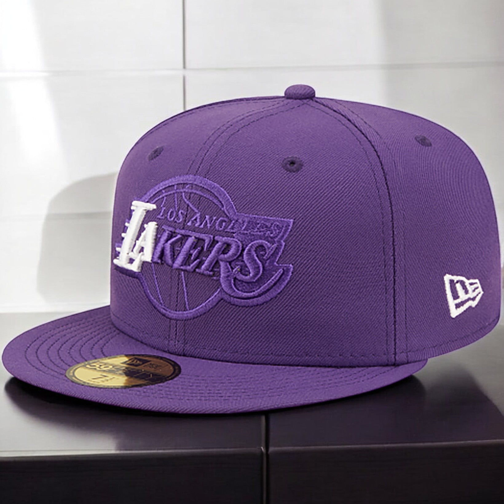 [70596122] Mens New Era NBA 5950 TEAM COLOR ELEMENTS FITTED - LA LAKERS