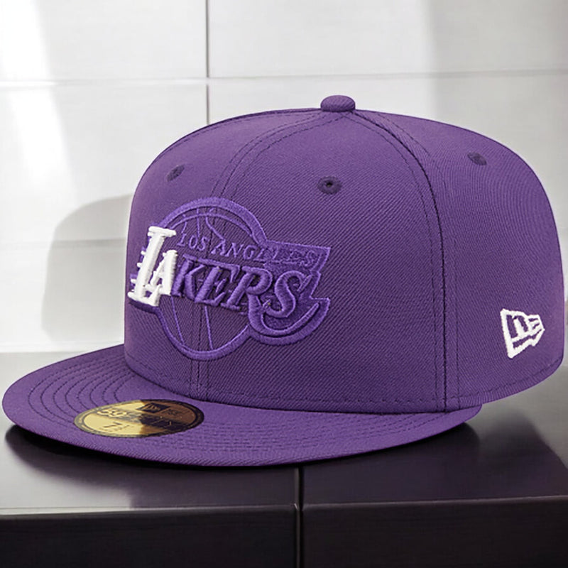 [70596122] Mens New Era NBA 5950 TEAM COLOR ELEMENTS FITTED - LA LAKERS