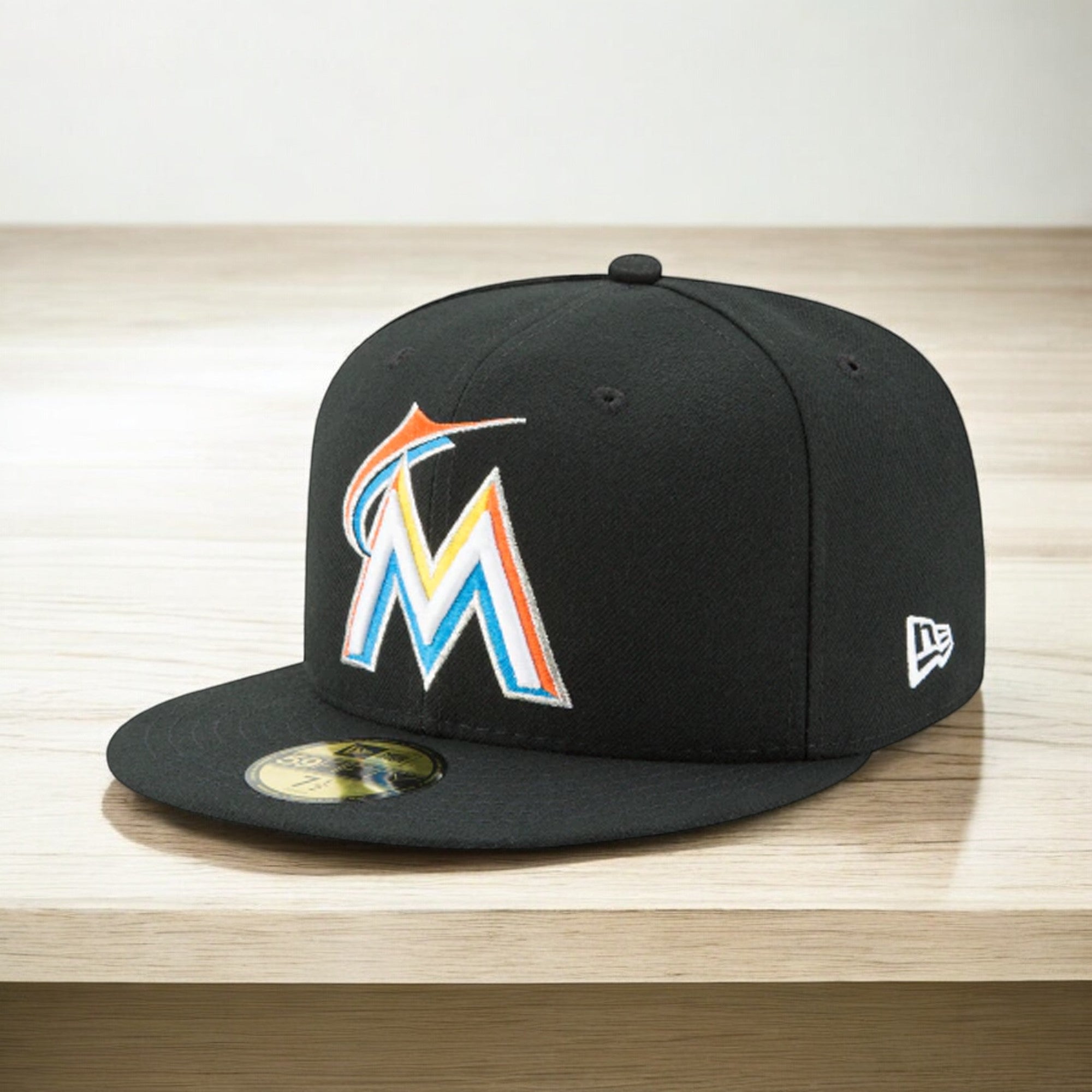 [70360934] Mens New Era MLB Authentic 59Fifty Fitted - 2017 Miami Marlins