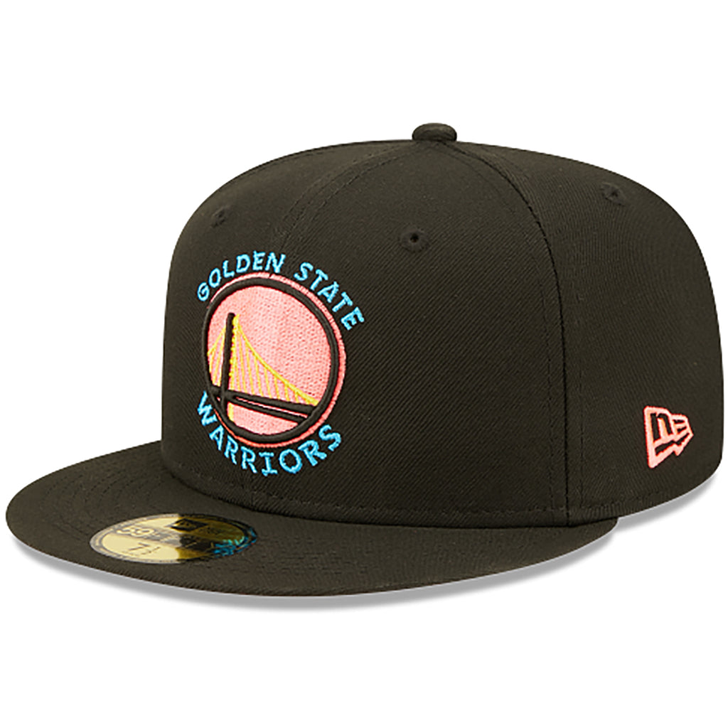 [70643195] Mens New Era NBA 5950 PINK GLOW FITTED - GOLDEN STATE WARRIORS