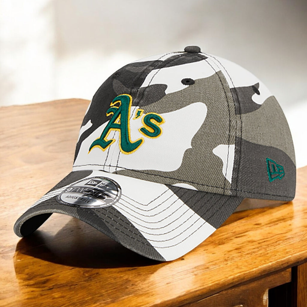 [60372706] Mens New Era MLB 920 CAMO ADJUSTABLE - OAKLAND ATHLETICS