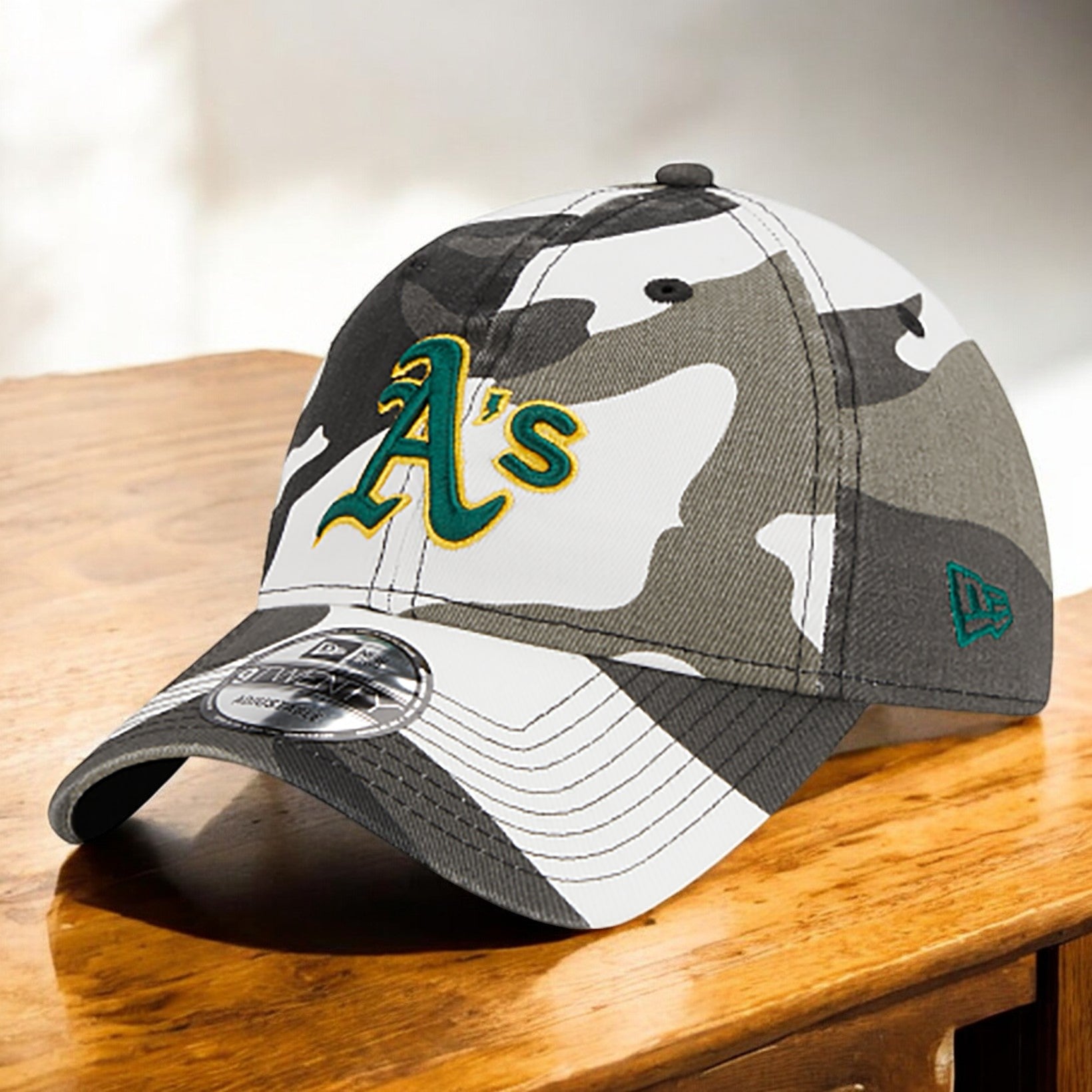 [60372706] Mens New Era MLB 920 CAMO ADJUSTABLE - OAKLAND ATHLETICS