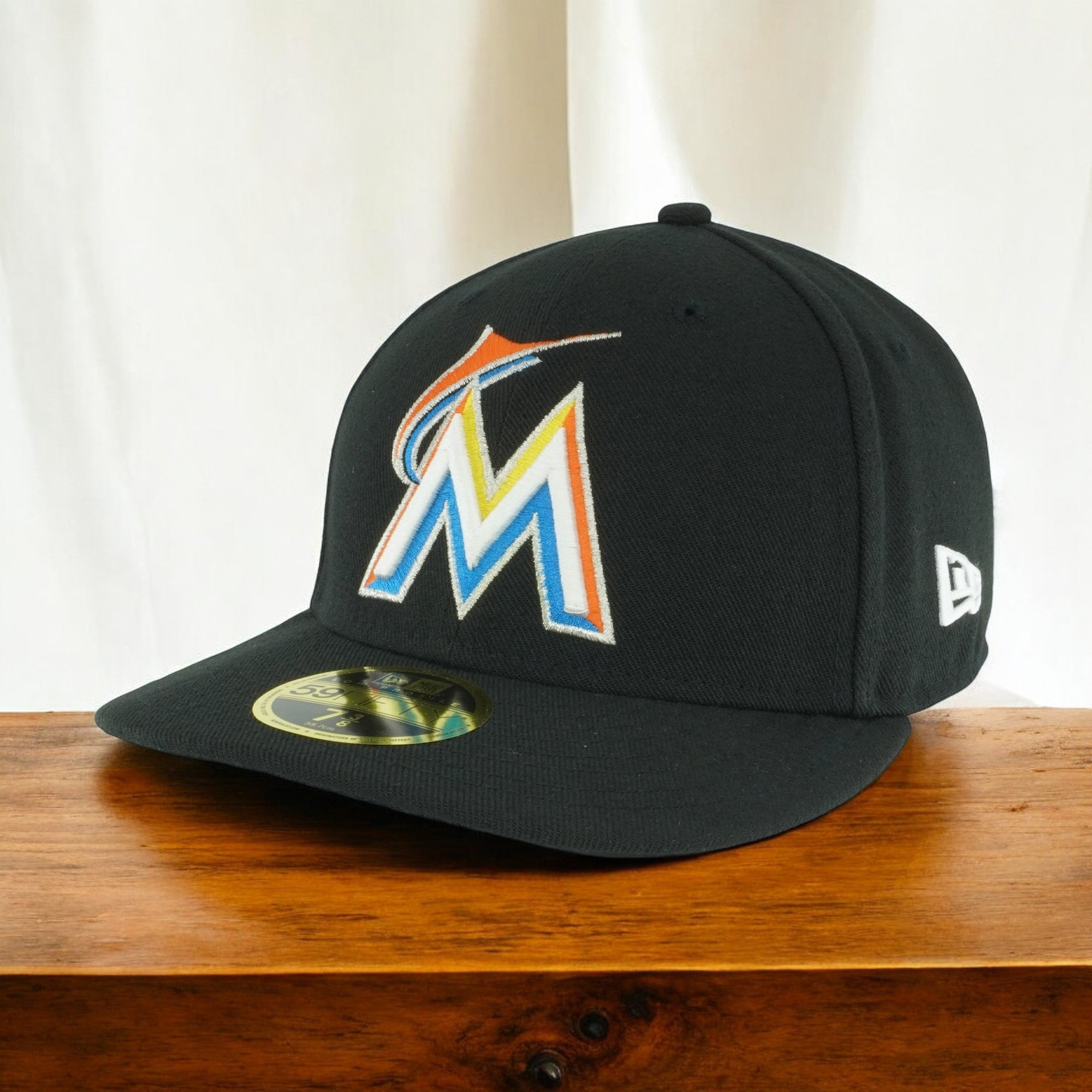 [70360648] Mens New Era MLB Low Profile Authentic 5950 - Miami Marlins Home 2017