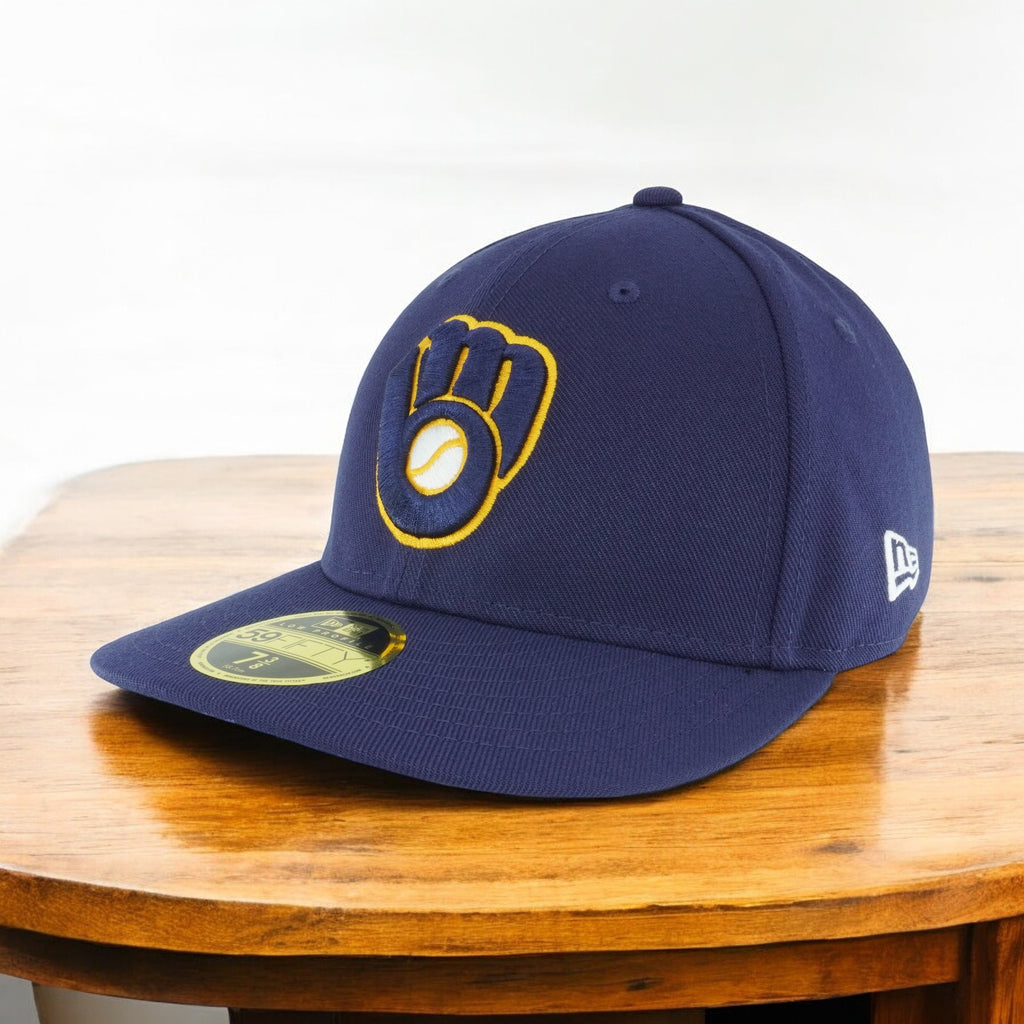 [70367427] Mens New Era MLB Low Profile Authentic 5950 - Milwaukee Brewers 2017