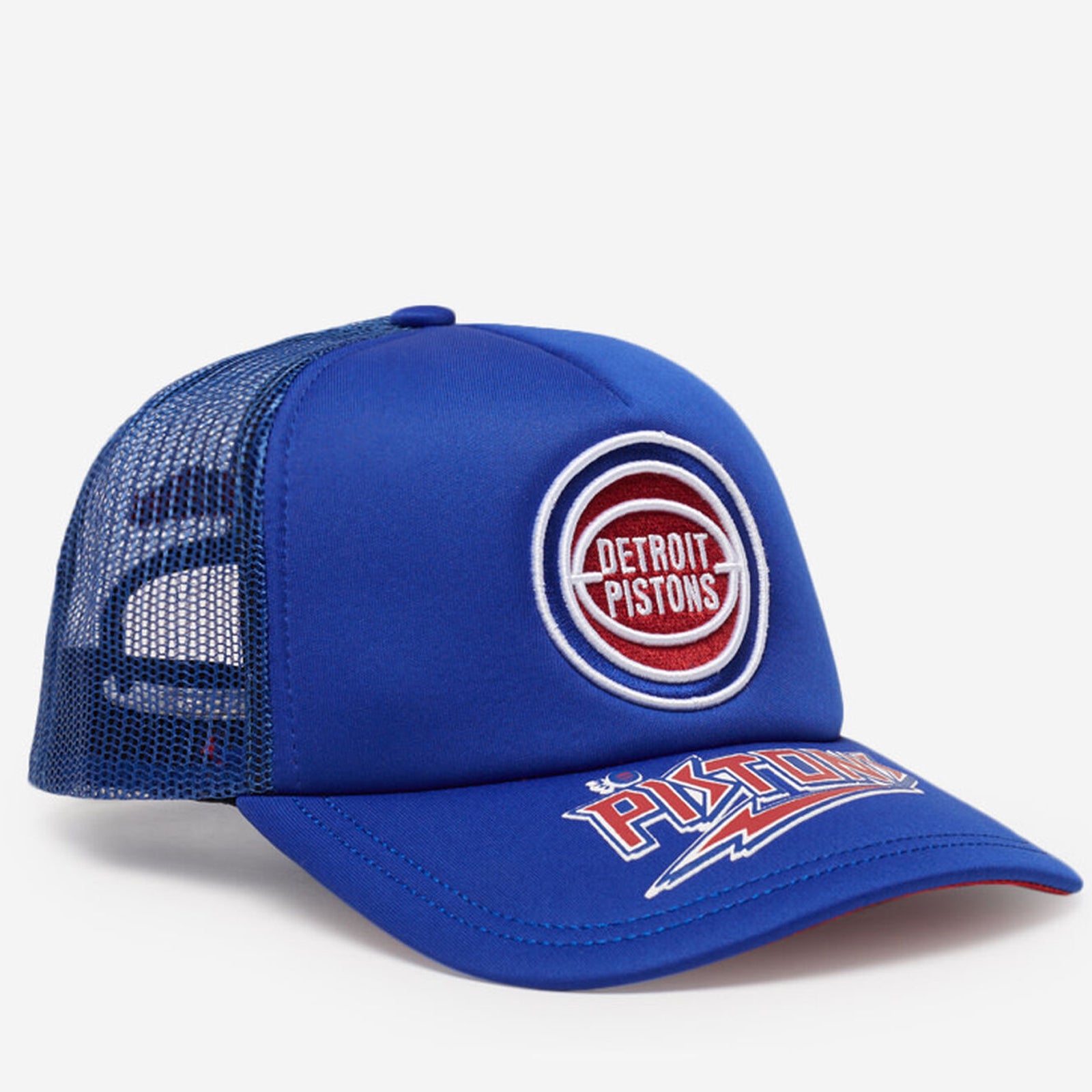 Mens Mitchell & Ness NBA PUFF THE MAGIC TRUCKER HWC PISTONS