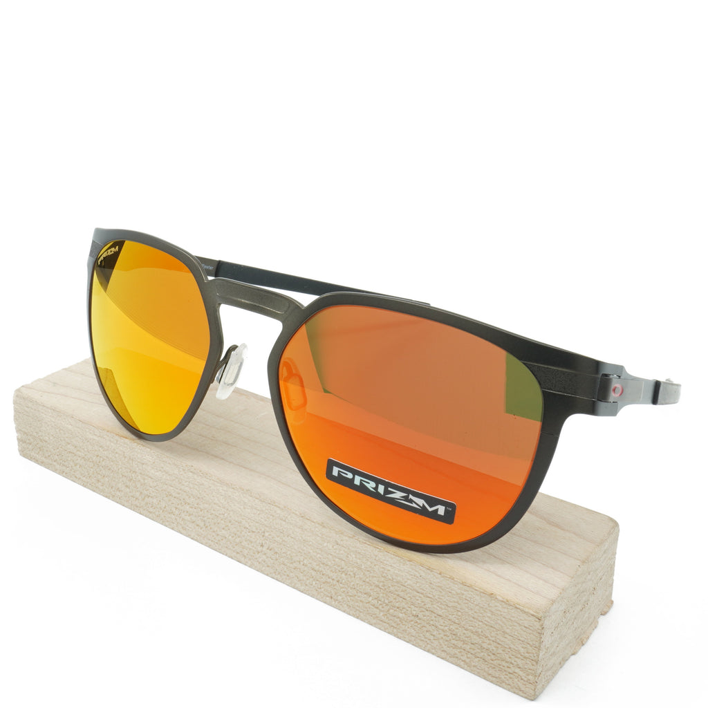 [OO4137-02] Mens Oakley Diecutter Sunglasses - Pewter/Prizm Ruby