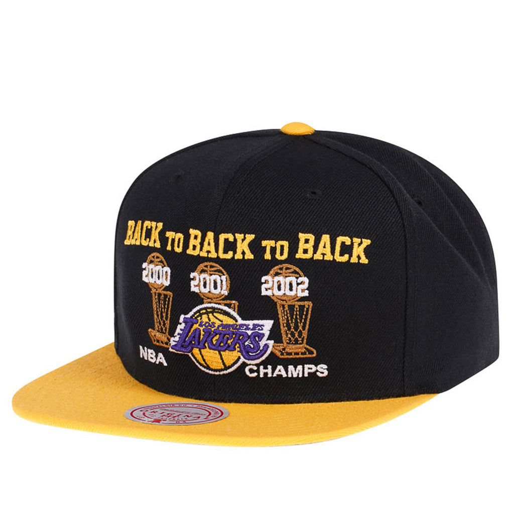 [HHSS4196-LALYYPPPBKGD] MENS NBA LA LAKERS HWC 00-03 CHAMPS SNAPBACK