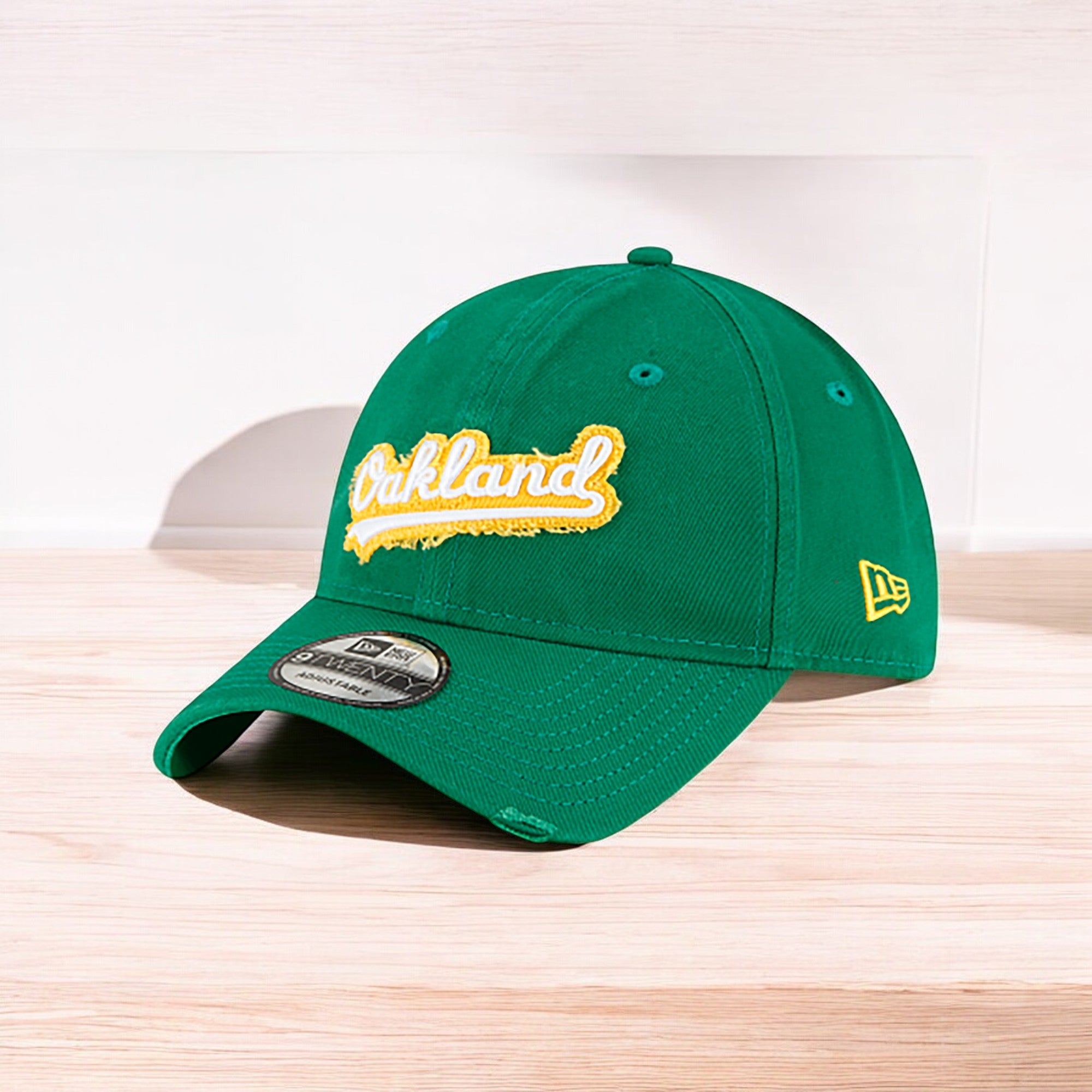 [60003744] Mens New Era MLB Core Classic Distressed Patch 9Twenty - Oakland A's