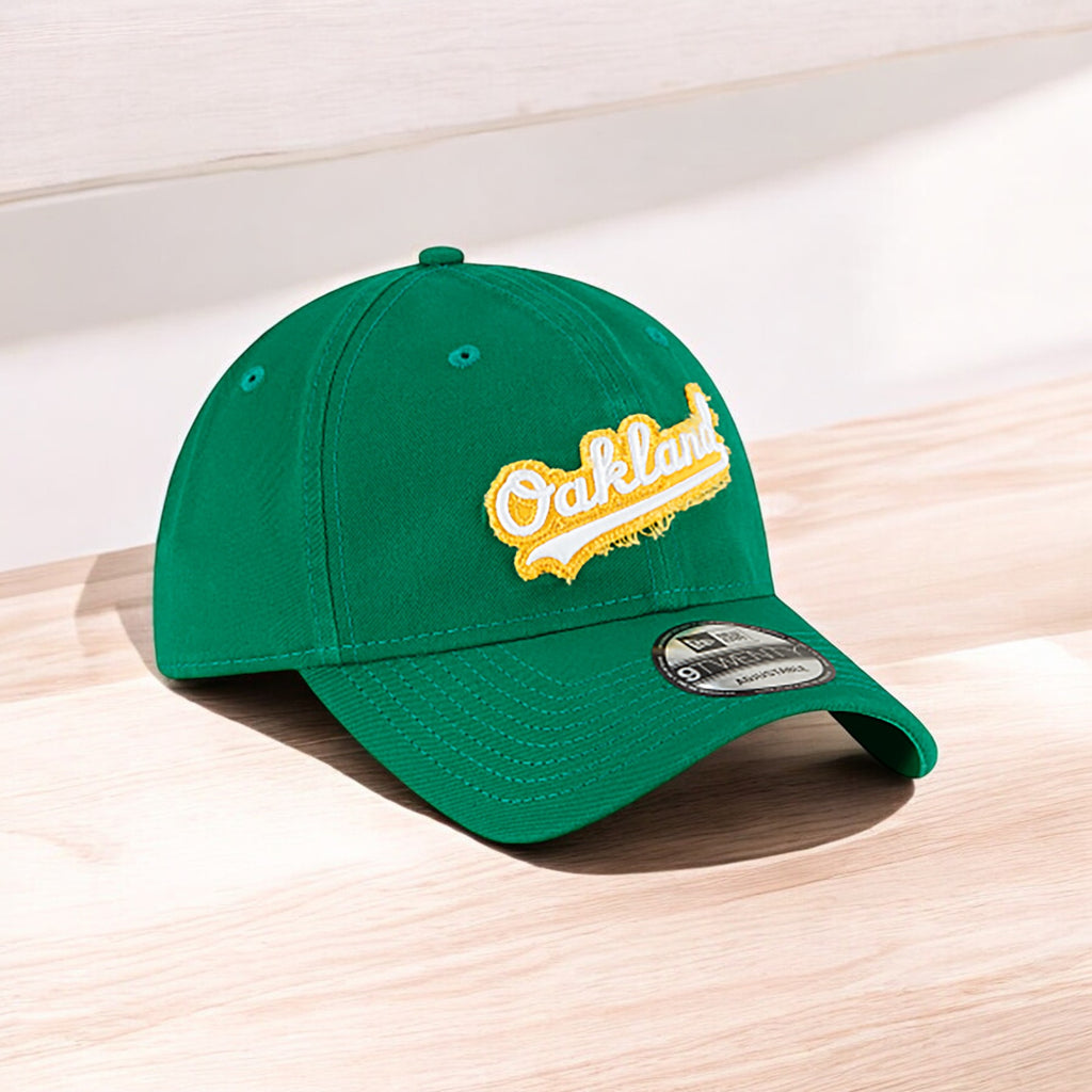 [60003744] Mens New Era MLB Core Classic Distressed Patch 9Twenty - Oakland A's