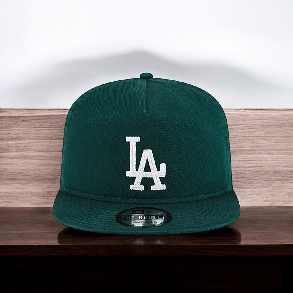 [60221940] Mens New Era MLB Old Golfer Chainstitch Snapback - LA Dodgers