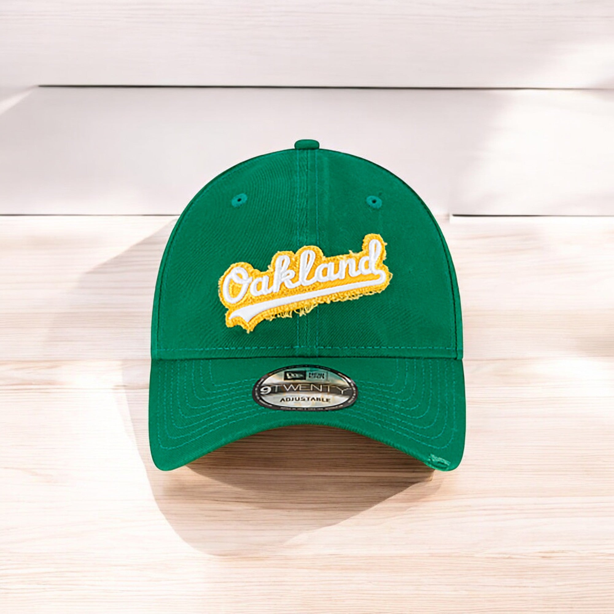 [60003744] Mens New Era MLB Core Classic Distressed Patch 9Twenty - Oakland A's
