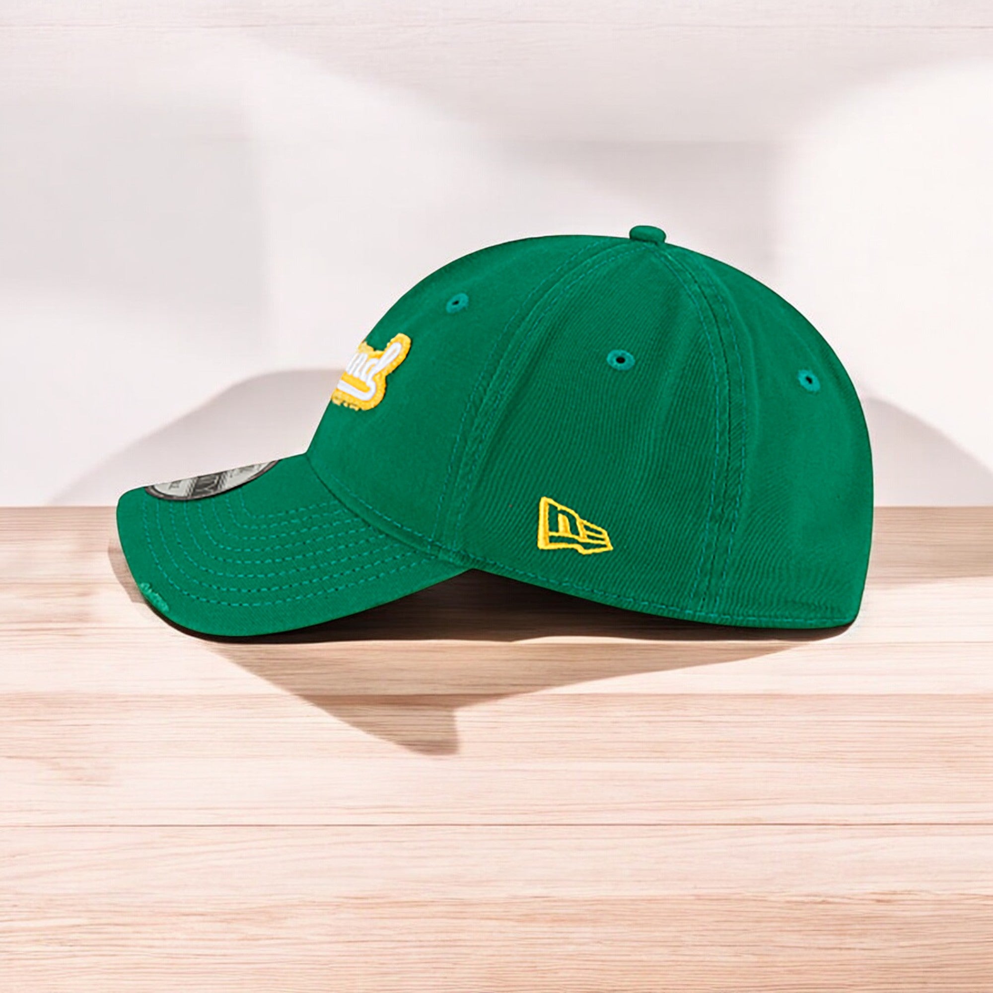 [60003744] Mens New Era MLB Core Classic Distressed Patch 9Twenty - Oakland A's