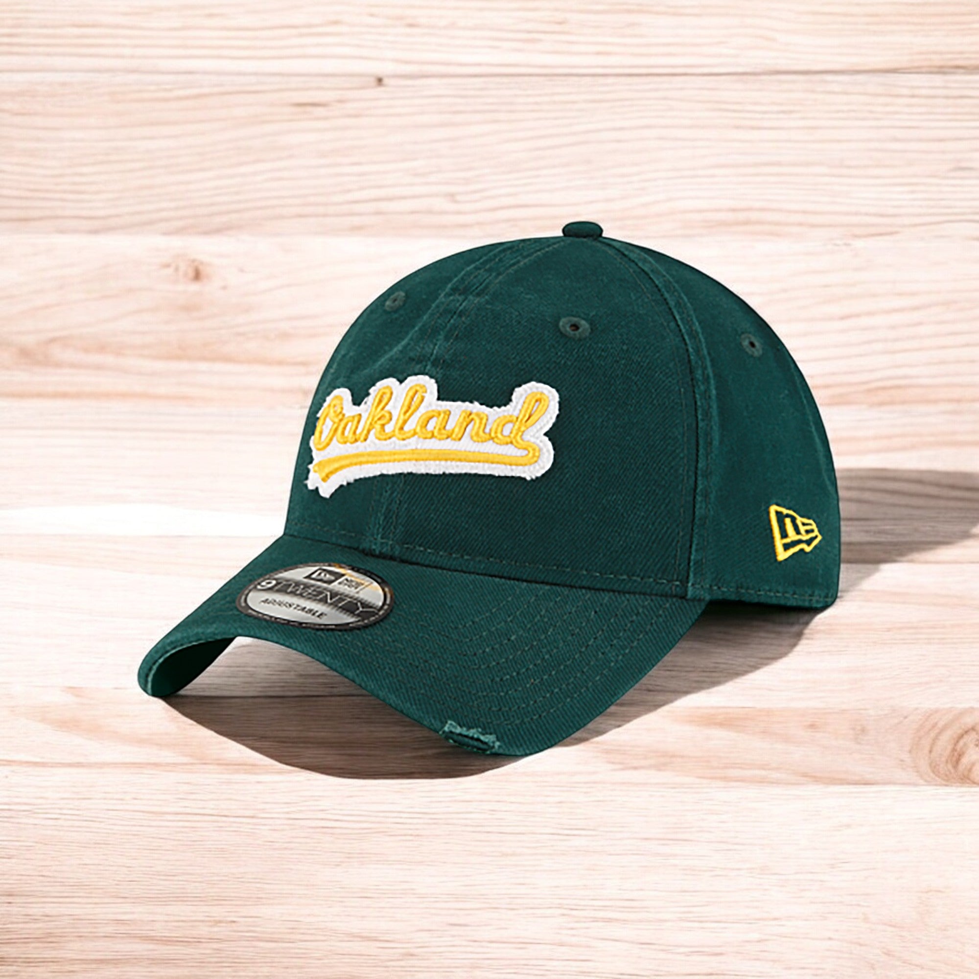 [60003746] Mens New Era MLB Core Classic Distressed Patch 9Twenty - Oakland A's