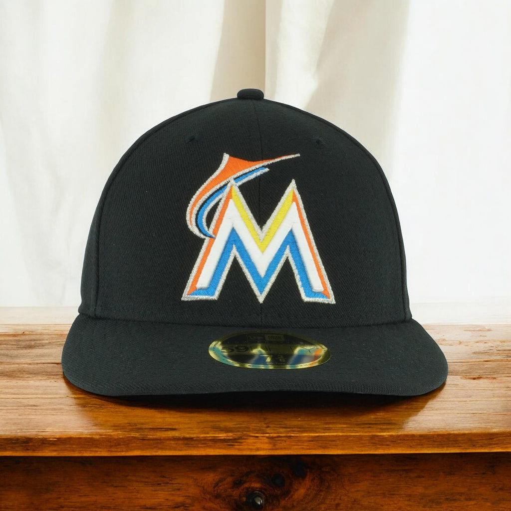 [70360648] Mens New Era MLB Low Profile Authentic 5950 - Miami Marlins Home 2017