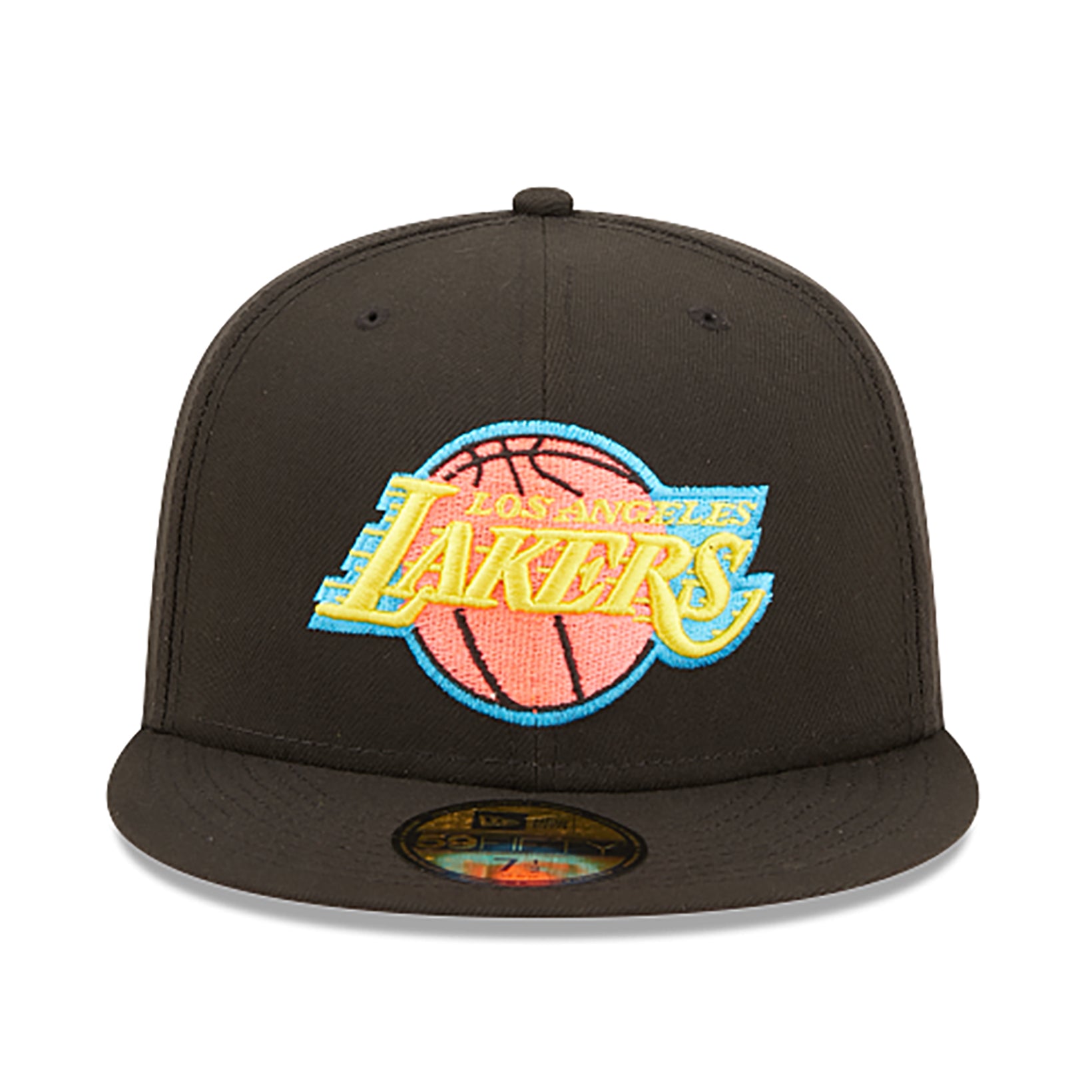 [70643189] Mens New Era NBA 5950 PINK GLOW FITTED - LA LAKERS