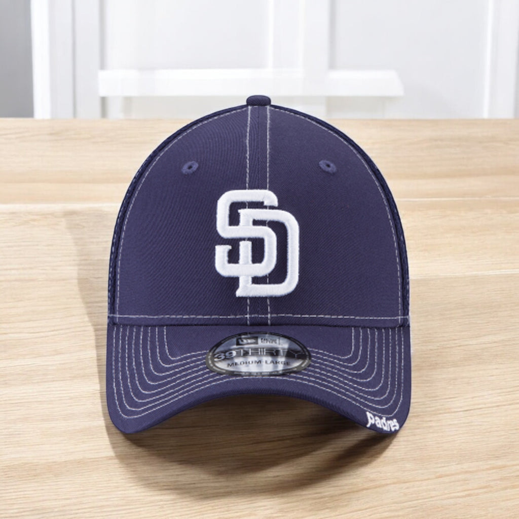 [11432309] Mens New Era MLB 39Thirty Neo Flex Fit Cap - San Diego Padres