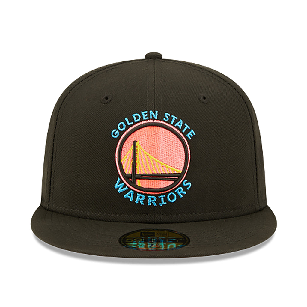 [70643195] Mens New Era NBA 5950 PINK GLOW FITTED - GOLDEN STATE WARRIORS