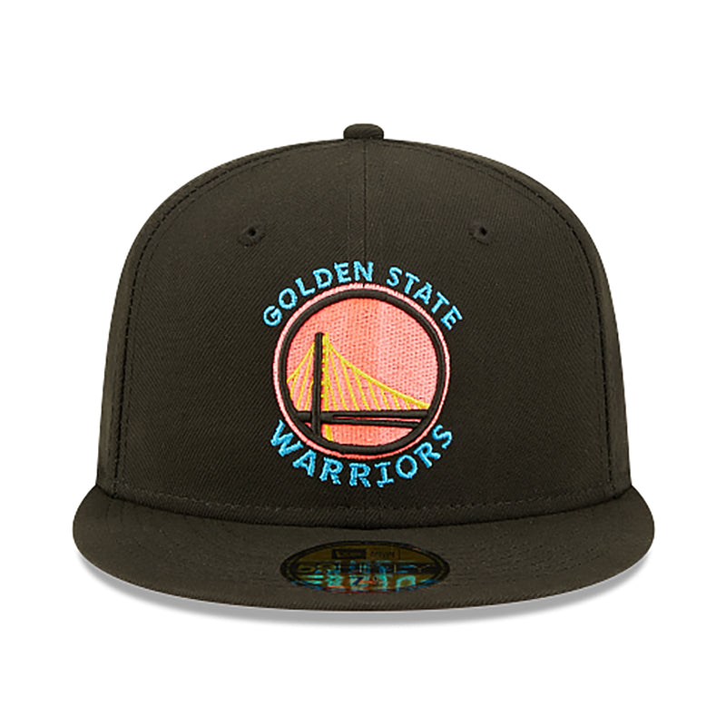 [70643195] Mens New Era NBA 5950 PINK GLOW FITTED - GOLDEN STATE WARRIORS
