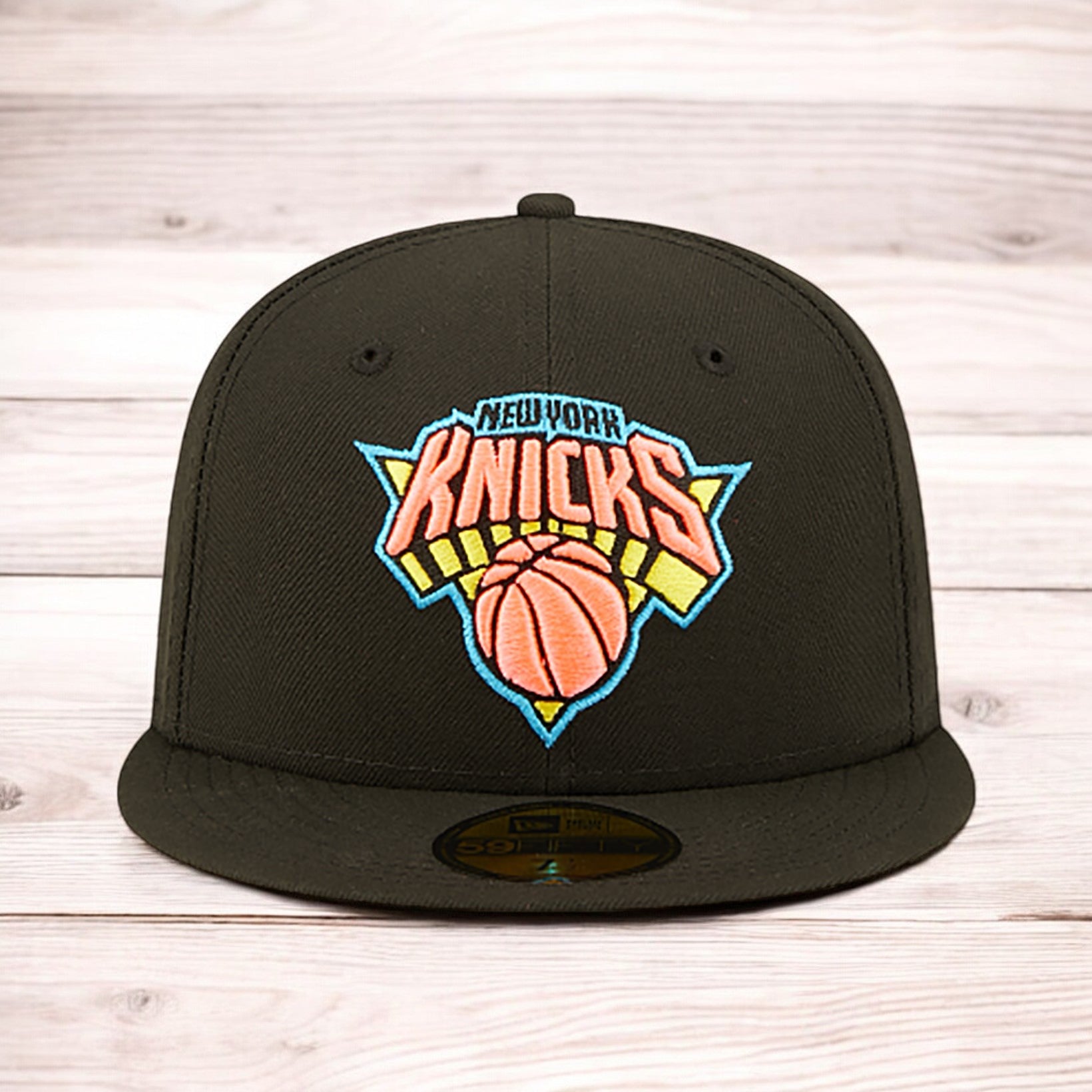 [70643201] Mens New Era NBA 5950 PINK GLOW FITTED - NY KNICKS