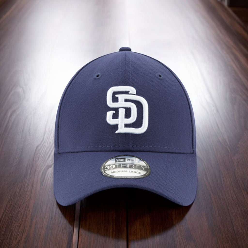 [11432300] Mens New Era MLB 39Thirty Stretch Fit Cap - San Diego Padres