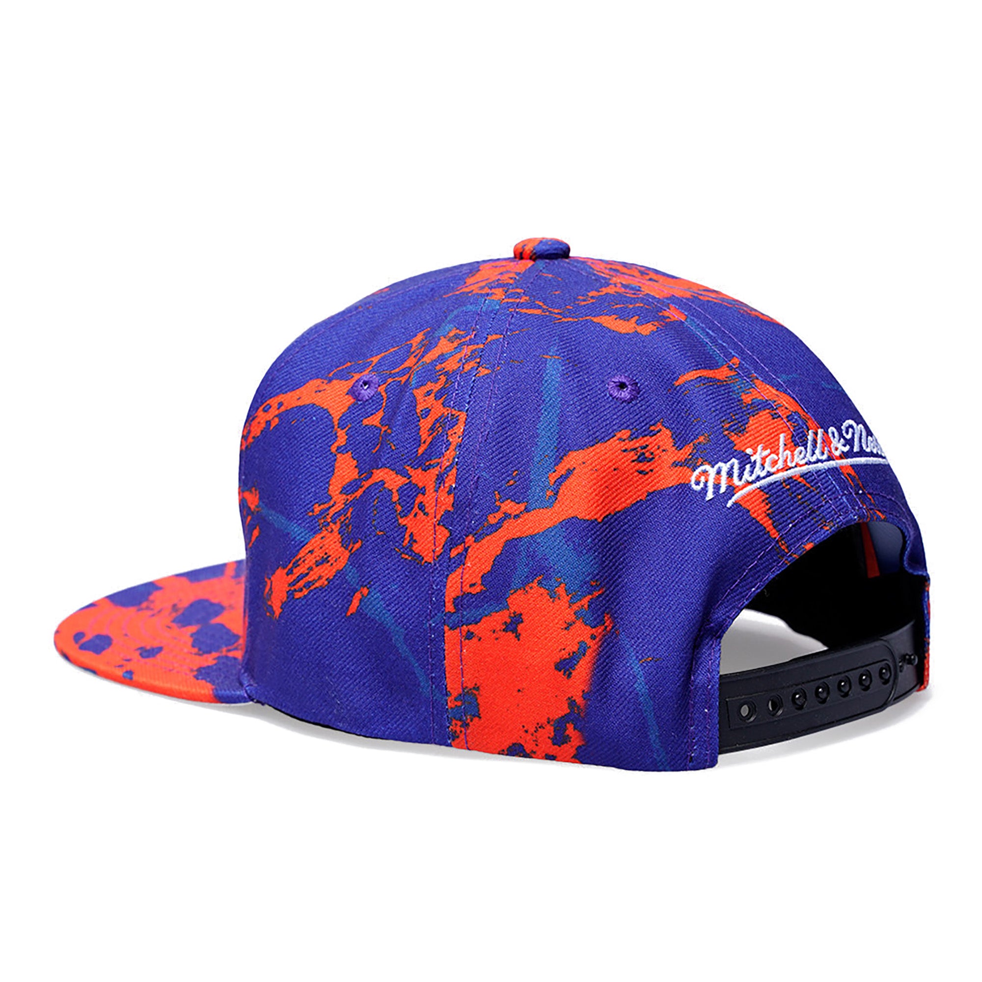 [HHSS3480-NYKYYPPPBLUE] MENS MITCHELL & NESS NBA NY KNICKS DOWN FOR ALL SNAPBACK