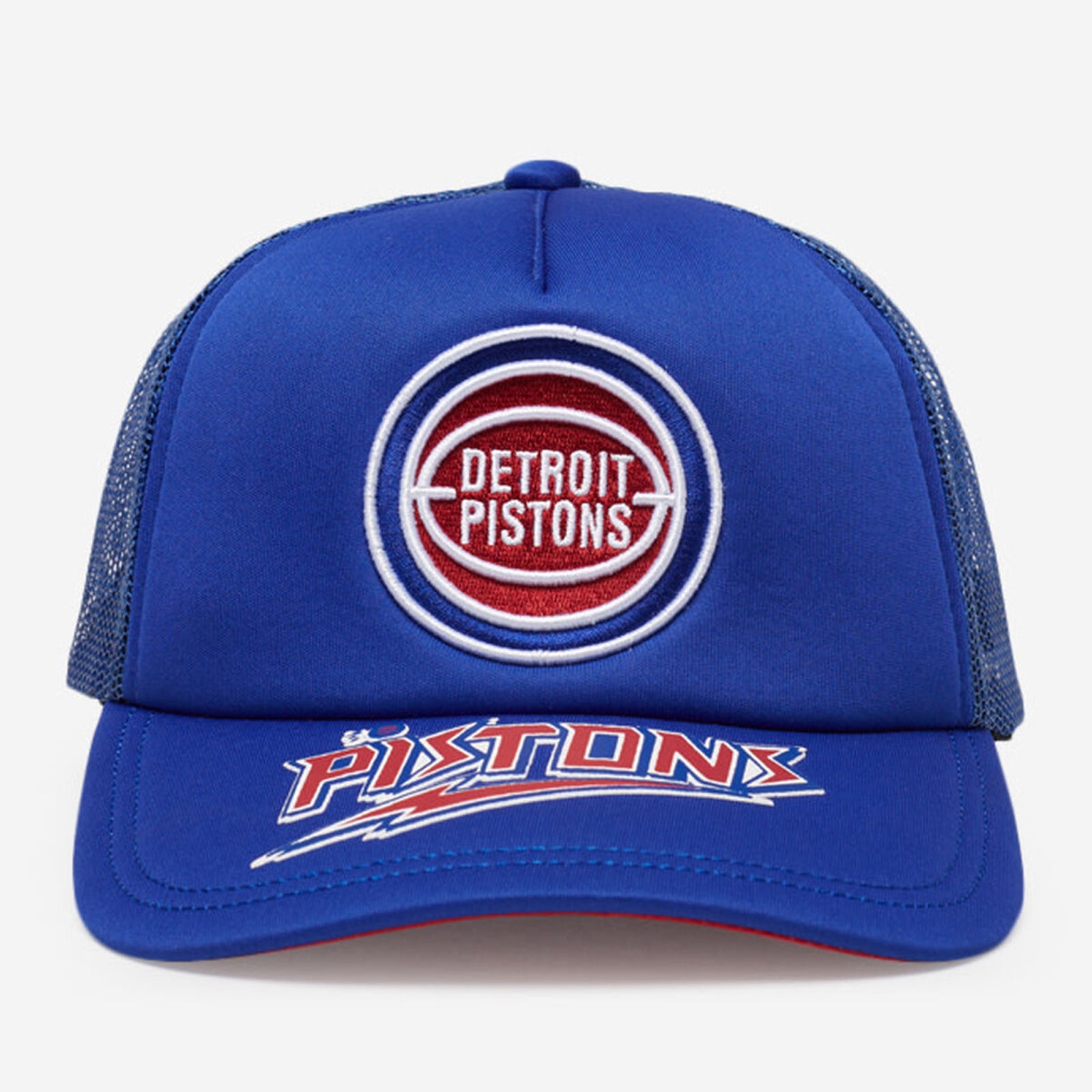 Mens Mitchell & Ness NBA PUFF THE MAGIC TRUCKER HWC PISTONS