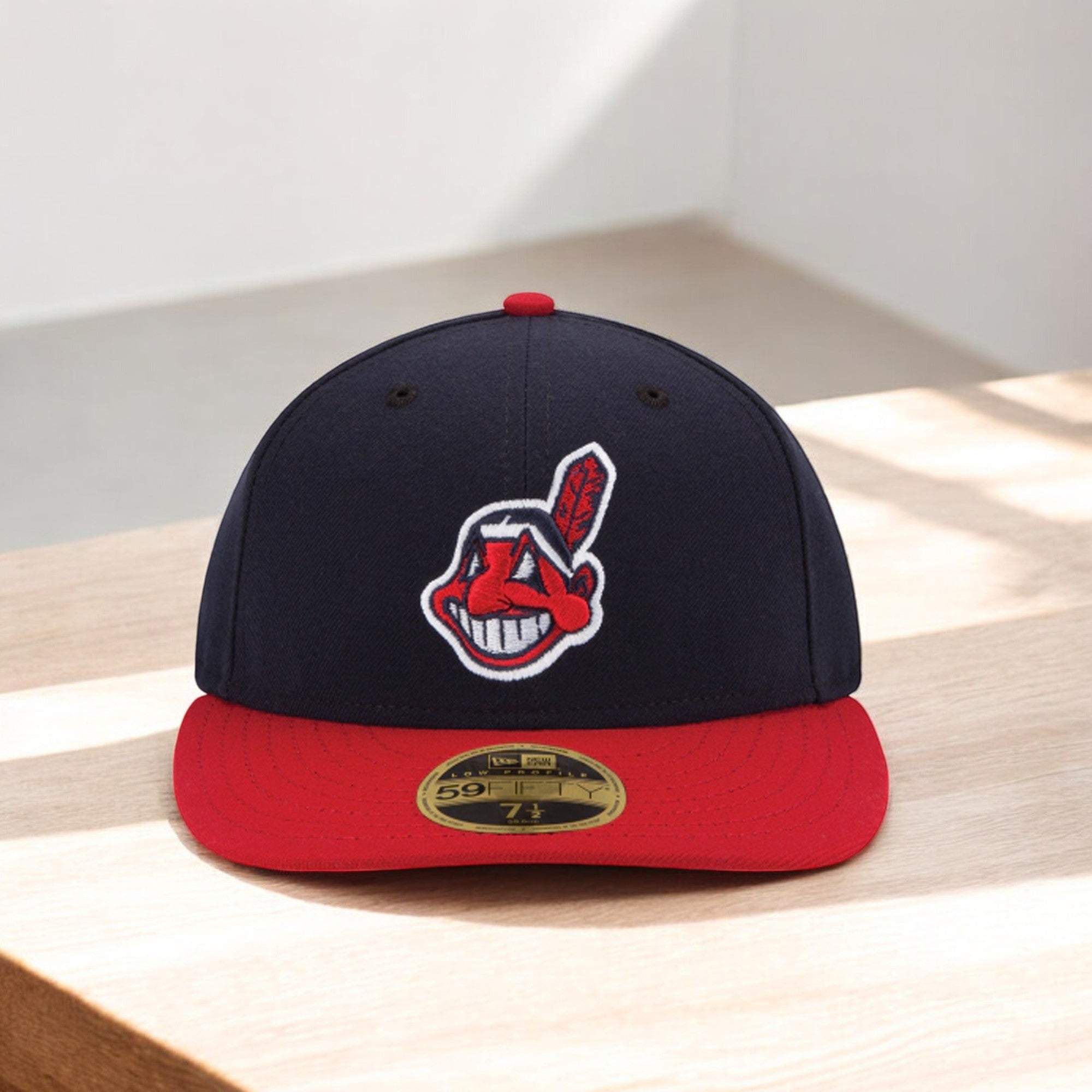 [70360643] Mens New Era MLB Low Profile Authentic 5950 - 2017 Cleveland Indians