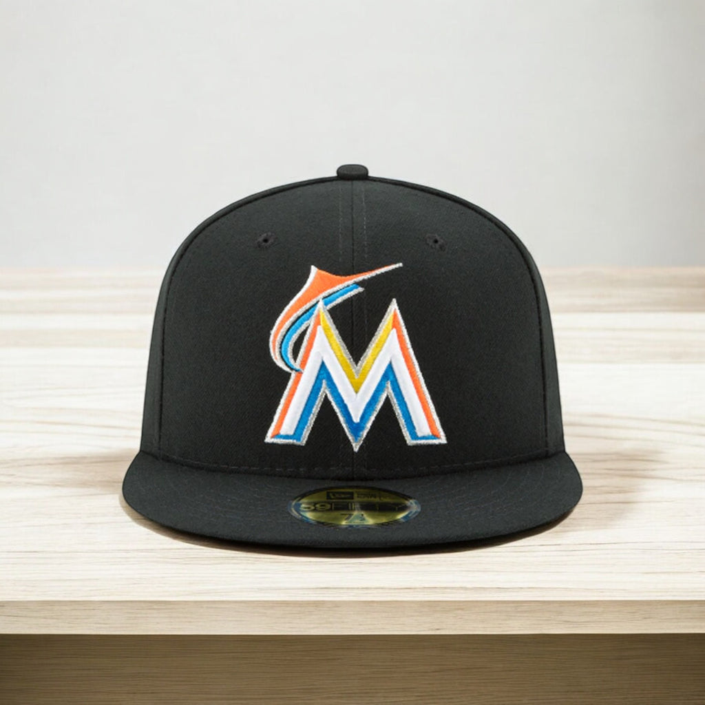 [70360934] Mens New Era MLB Authentic 59Fifty Fitted - 2017 Miami Marlins