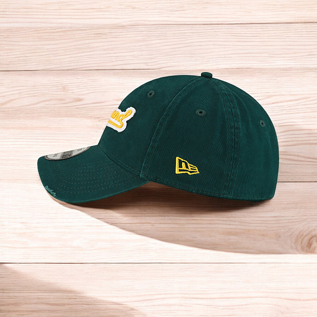 [60003746] Mens New Era MLB Core Classic Distressed Patch 9Twenty - Oakland A's