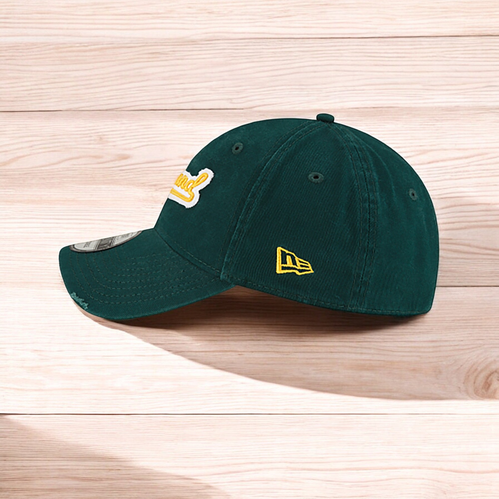 [60003746] Mens New Era MLB Core Classic Distressed Patch 9Twenty - Oakland A's