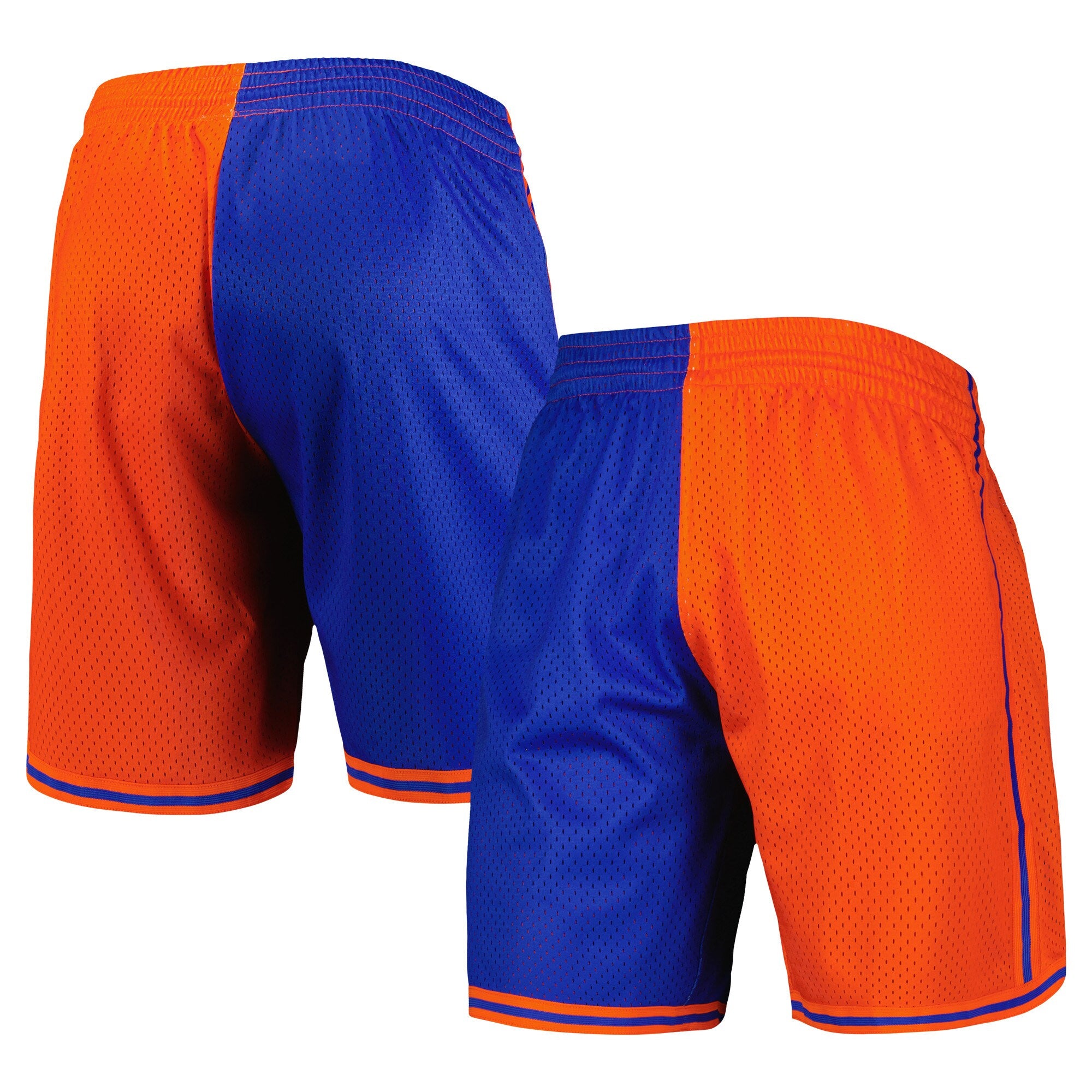 MITCHELL & NESS NBA SPLIT SWINGMAN SHORTS NY KNICKS 1996