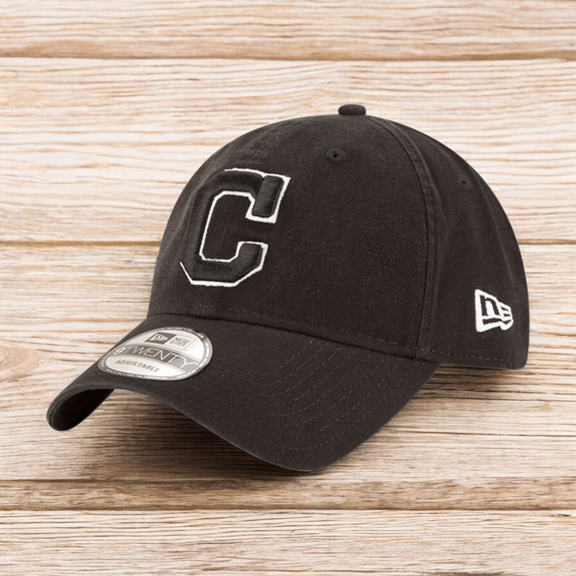 [11548747] Mens New Era MLB Core Classic 9Twenty Strapback - Cleveland Indians