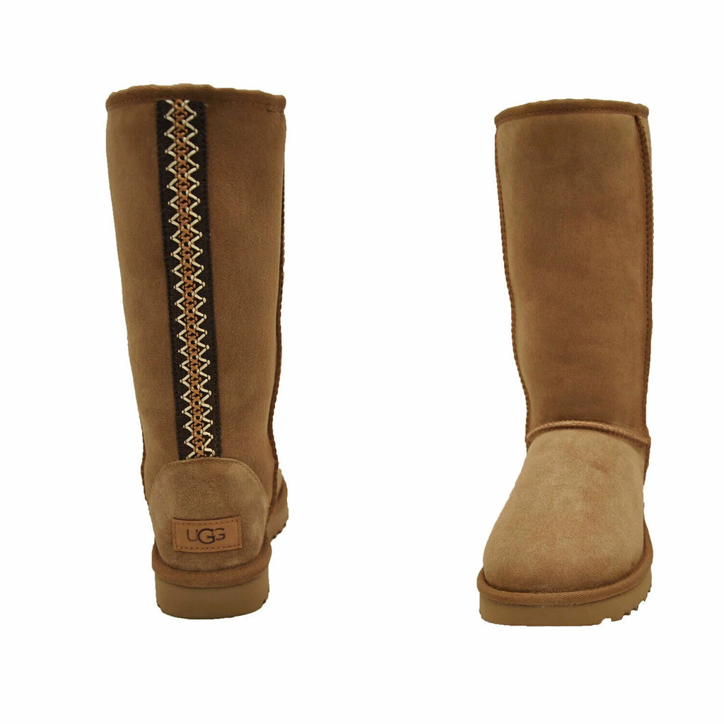 [1110698-CHE] Womens UGG CLASSIC TALL II TASMAN BRAID