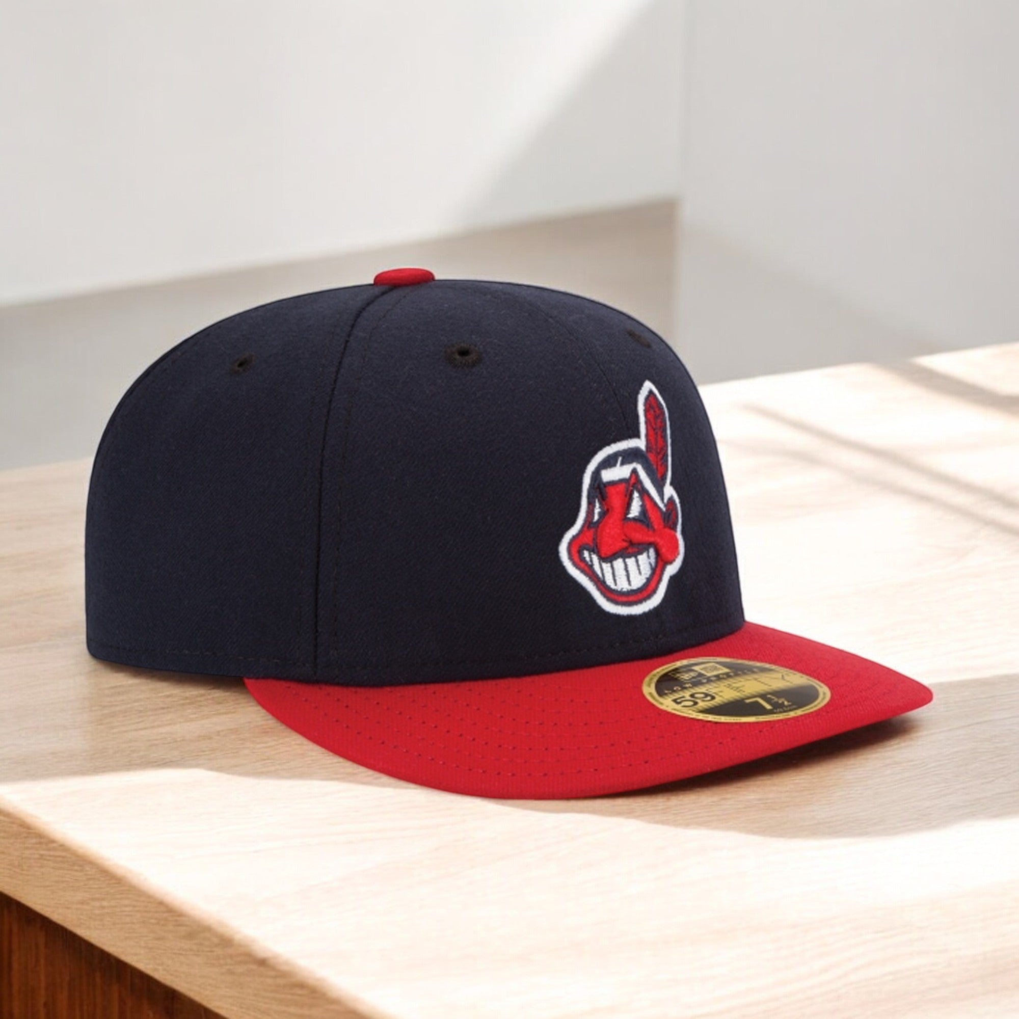 [70360643] Mens New Era MLB Low Profile Authentic 5950 - 2017 Cleveland Indians